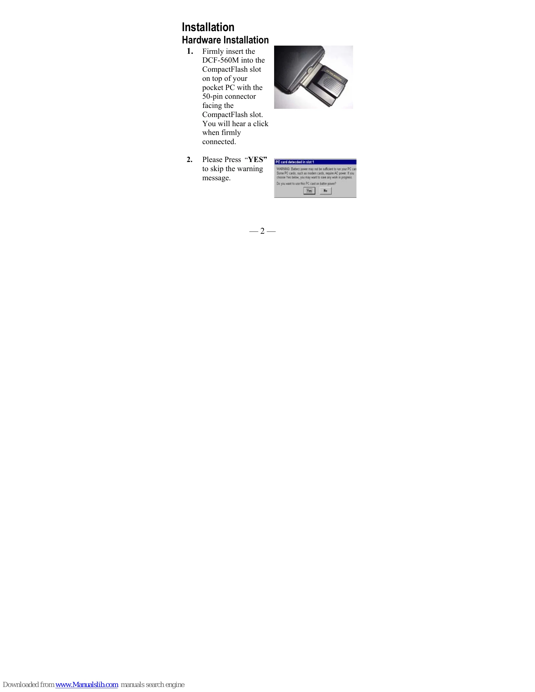 Manual for DCF-560M