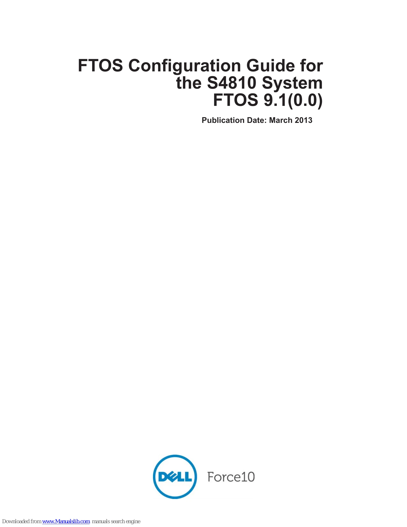 Manual for S4810