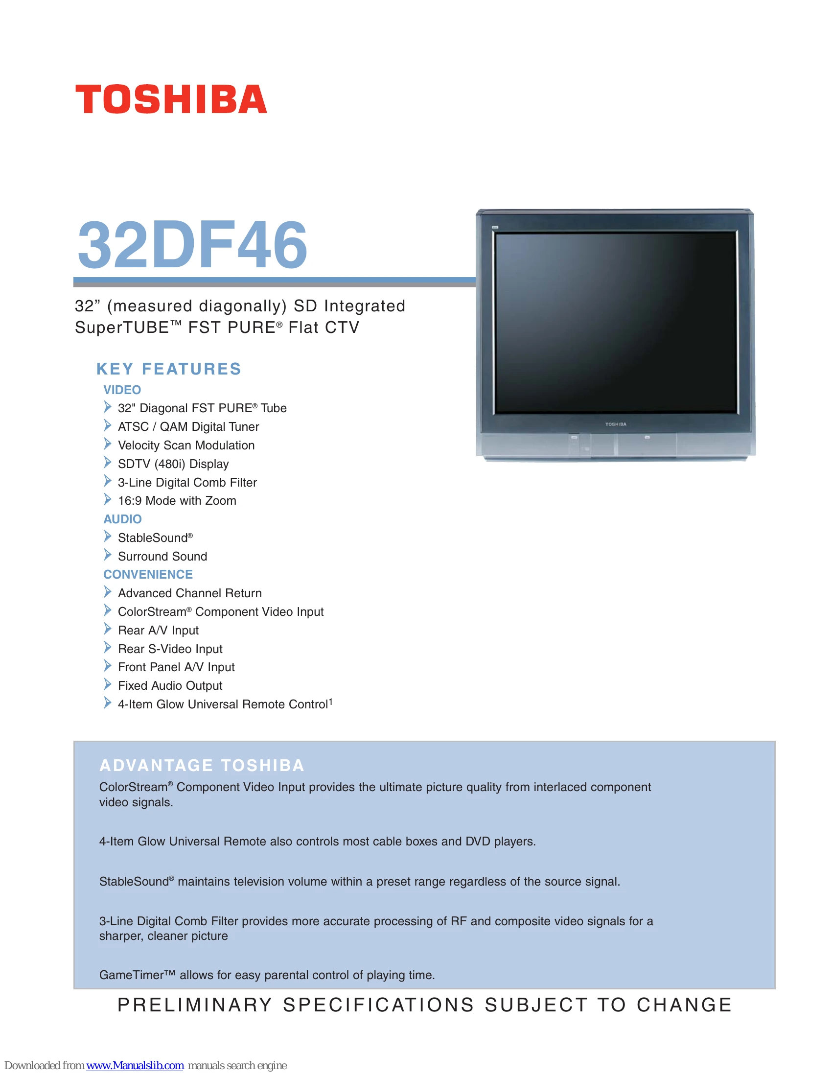 Brochure/Marketing for 32DF46
