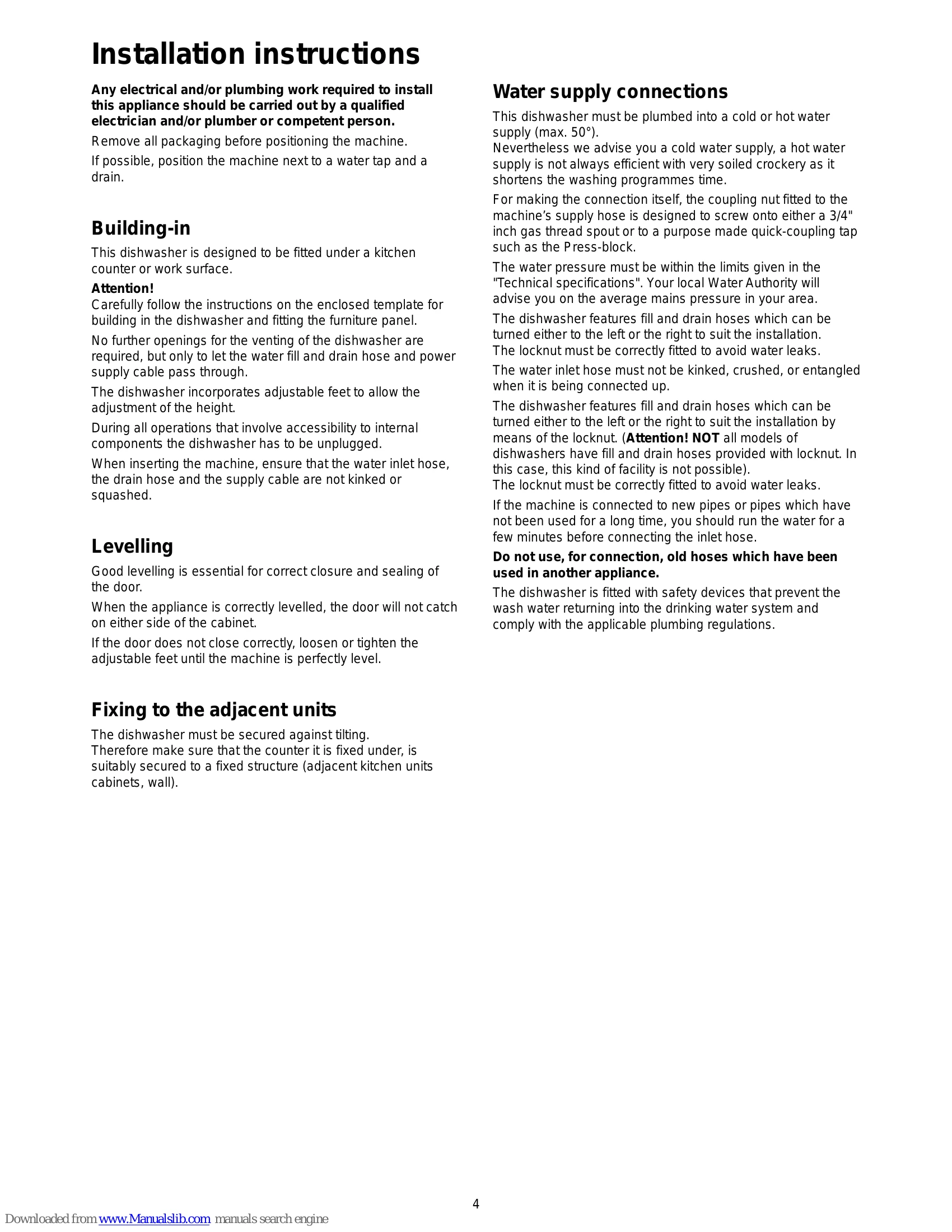 Manual for ESL 6124