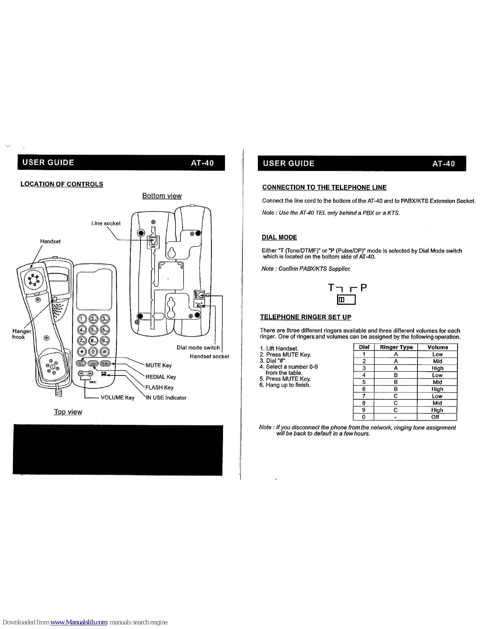 Manual for AT-40