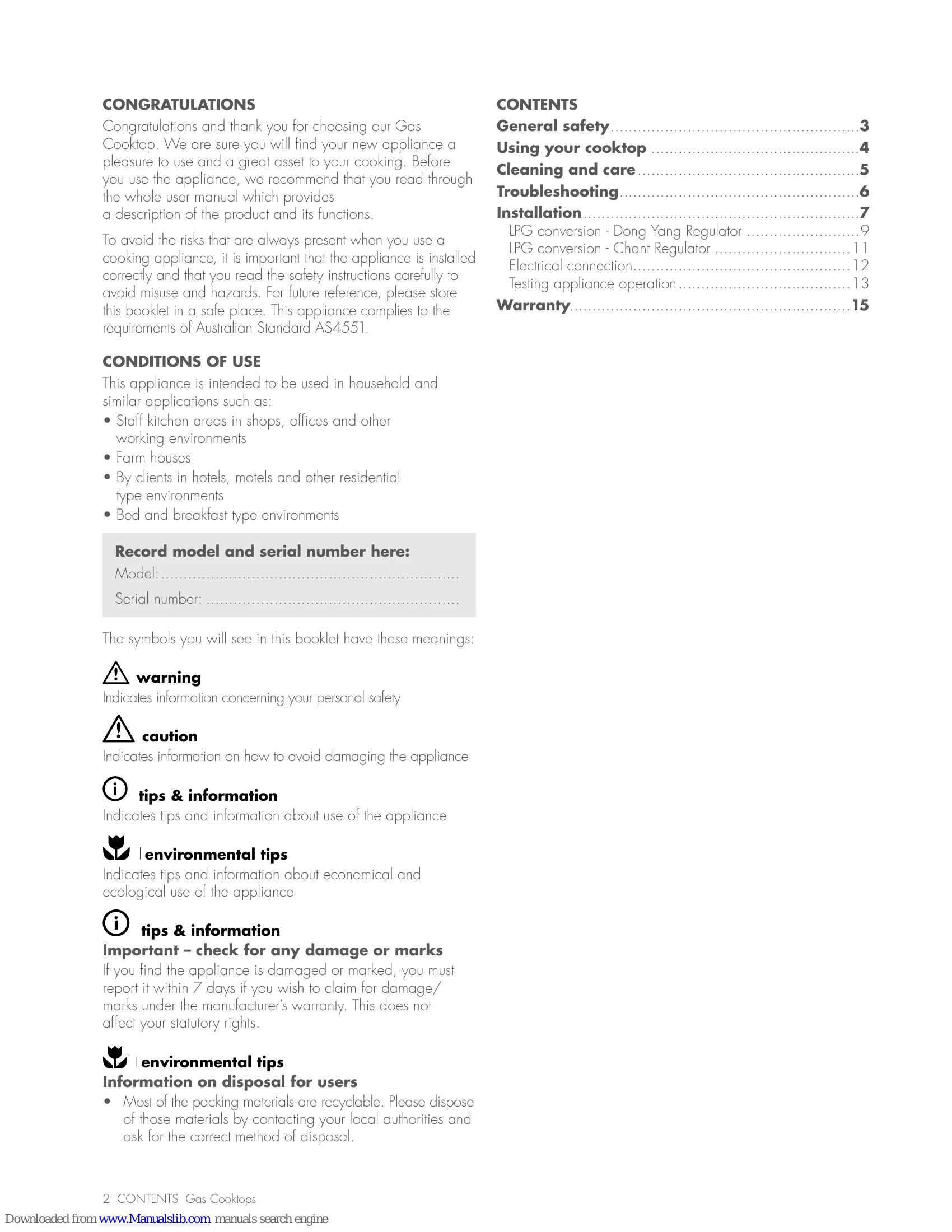 Manual for GHS607W