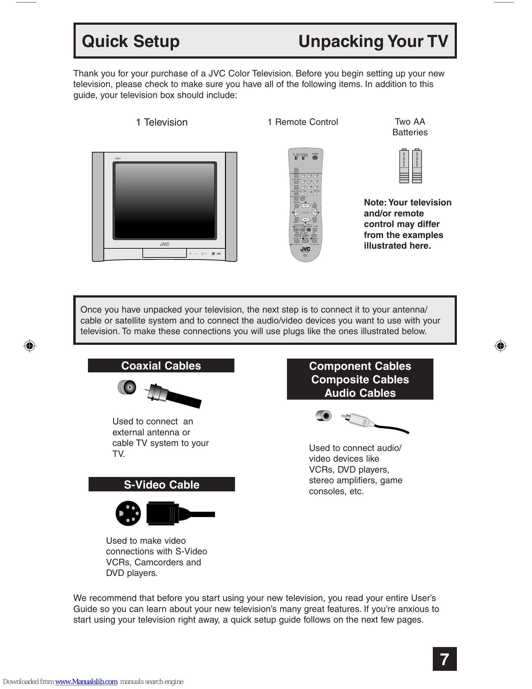 Manual for AV-27F475