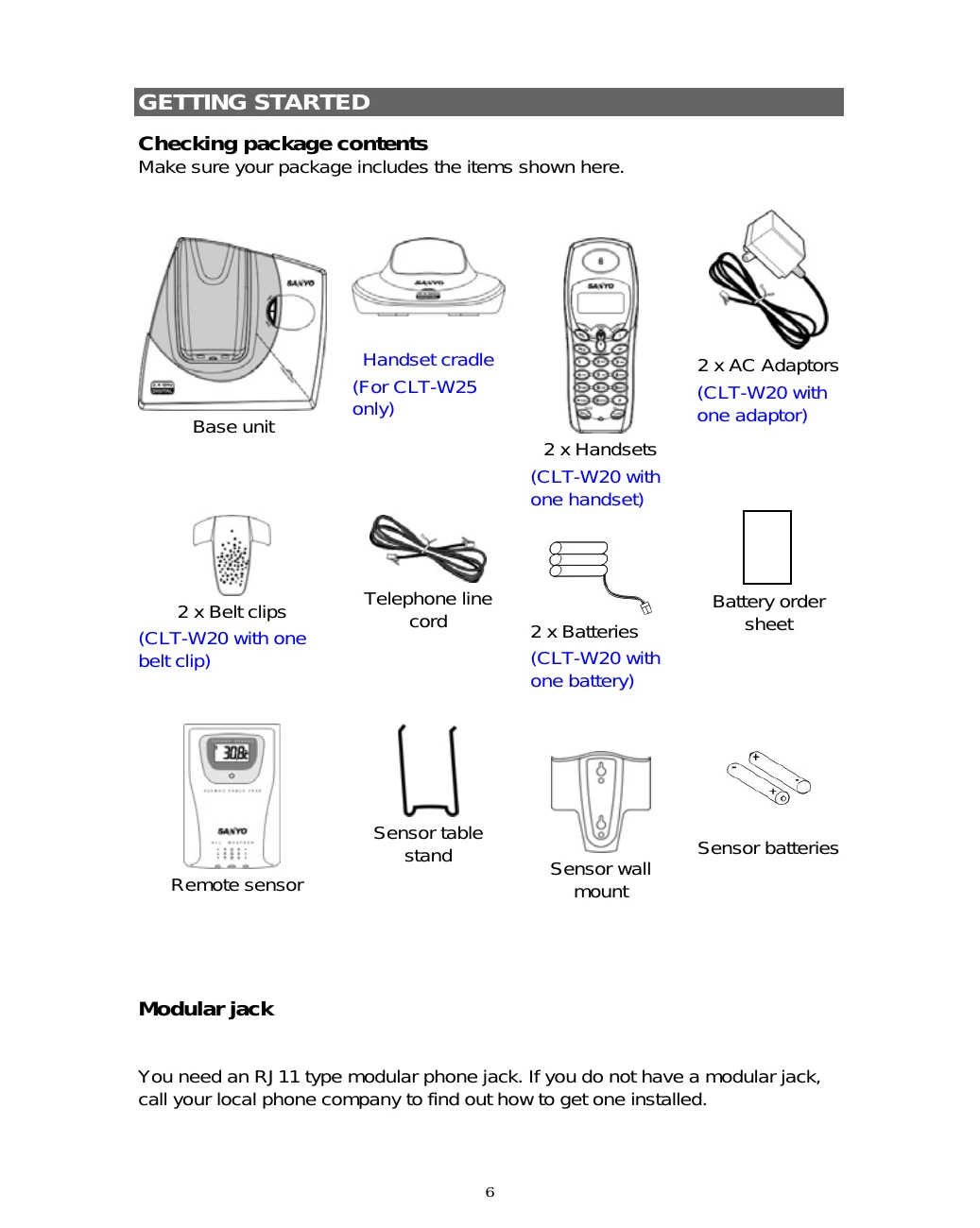 Manual for CLT-W20