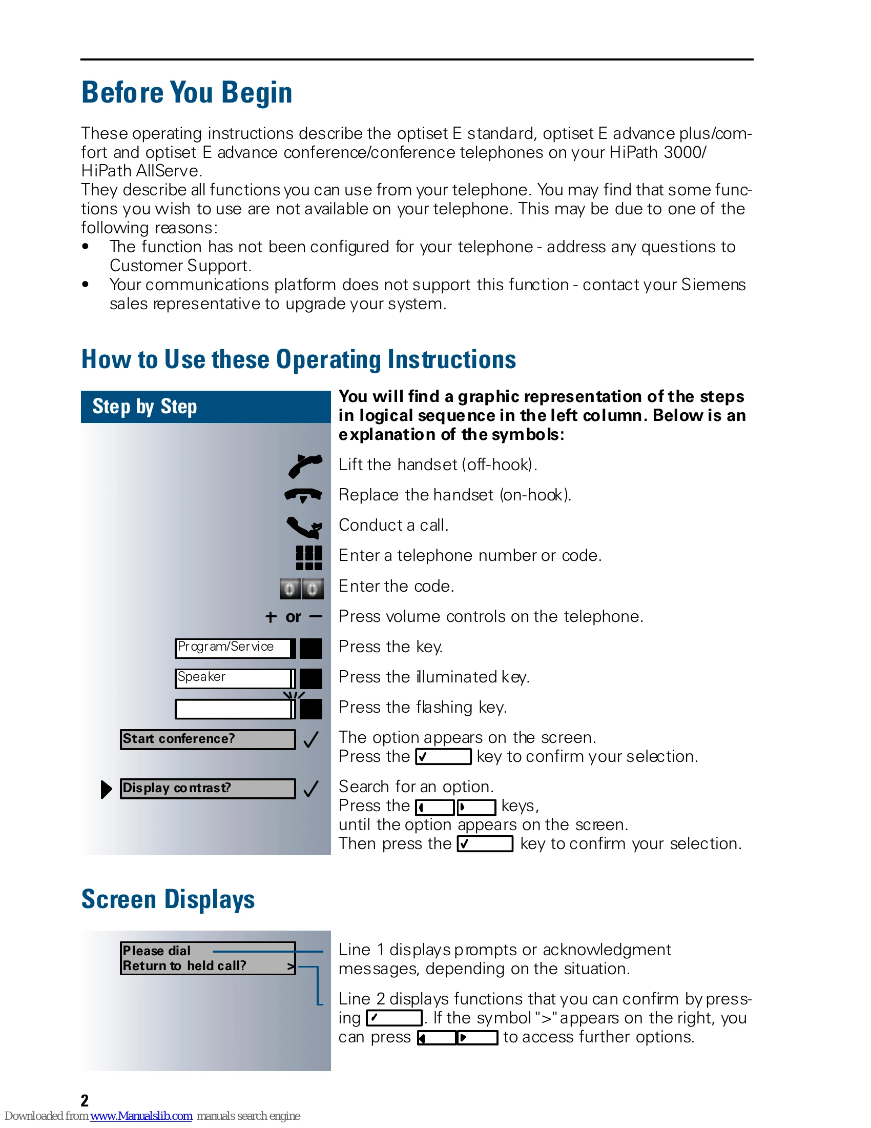 Quick Start Guide for HiPath 3000 / HiPath AllServe / Hicom 150 E/H
