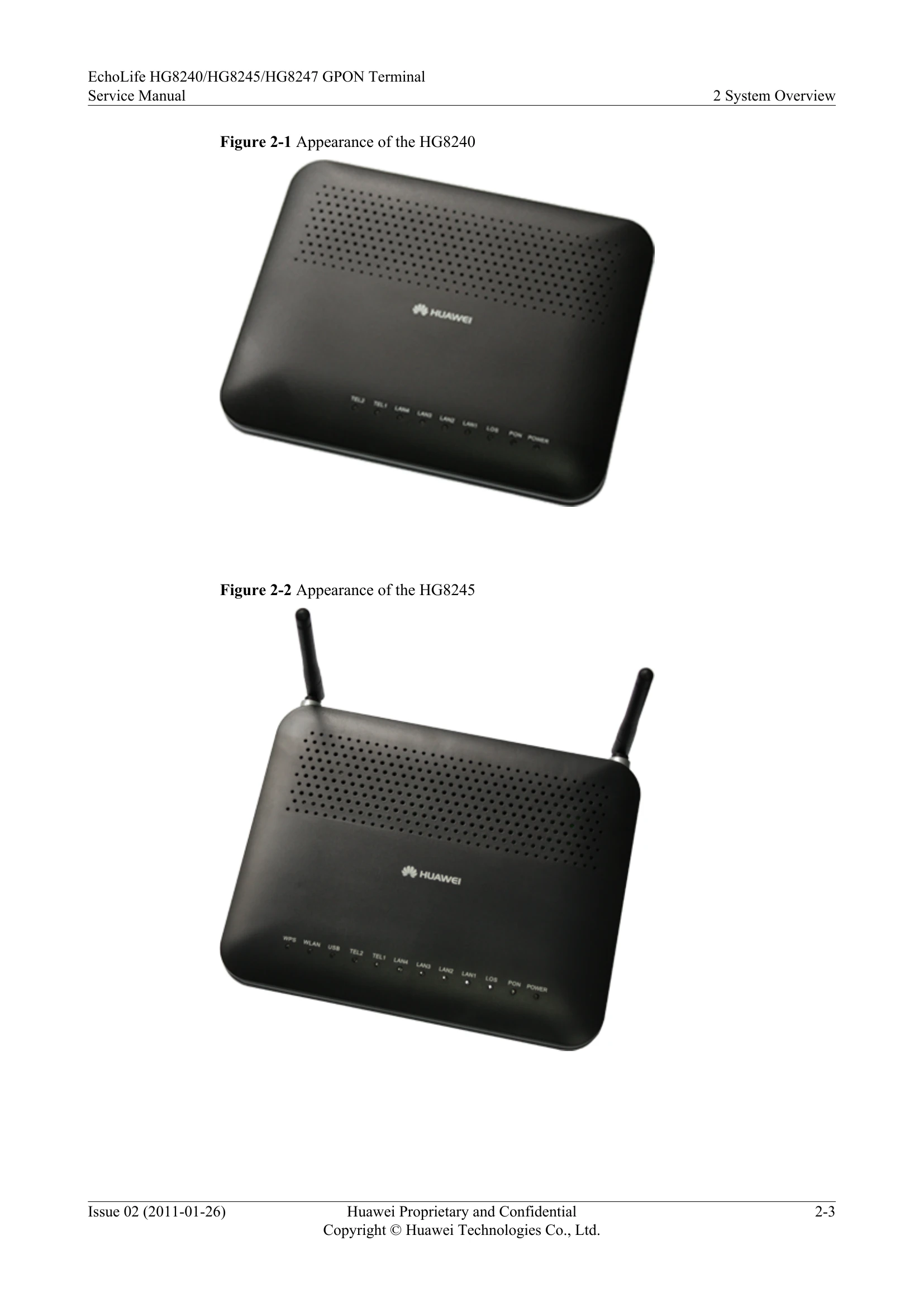 Manual for HG8240/HG8245/HG8247 V100R002C04&C05