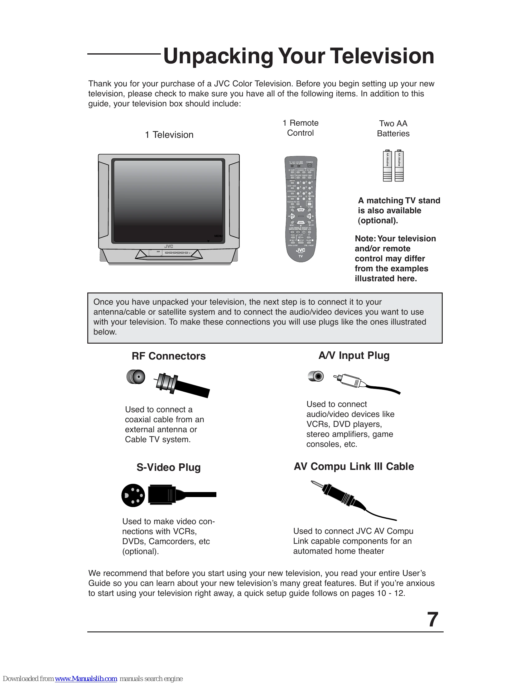 Manual for AV-27D503