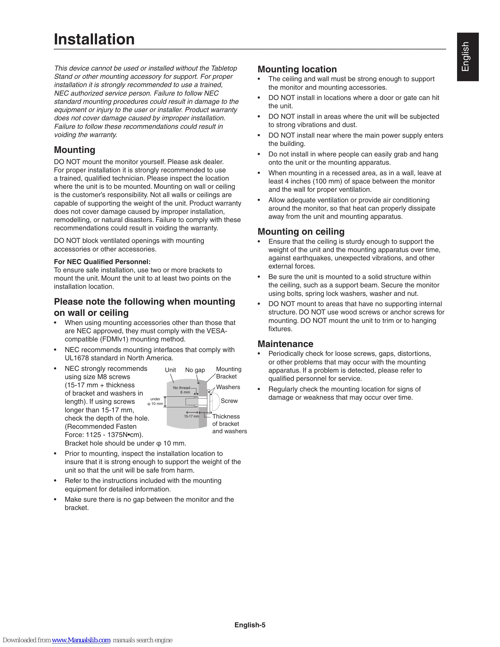 Manual for E705