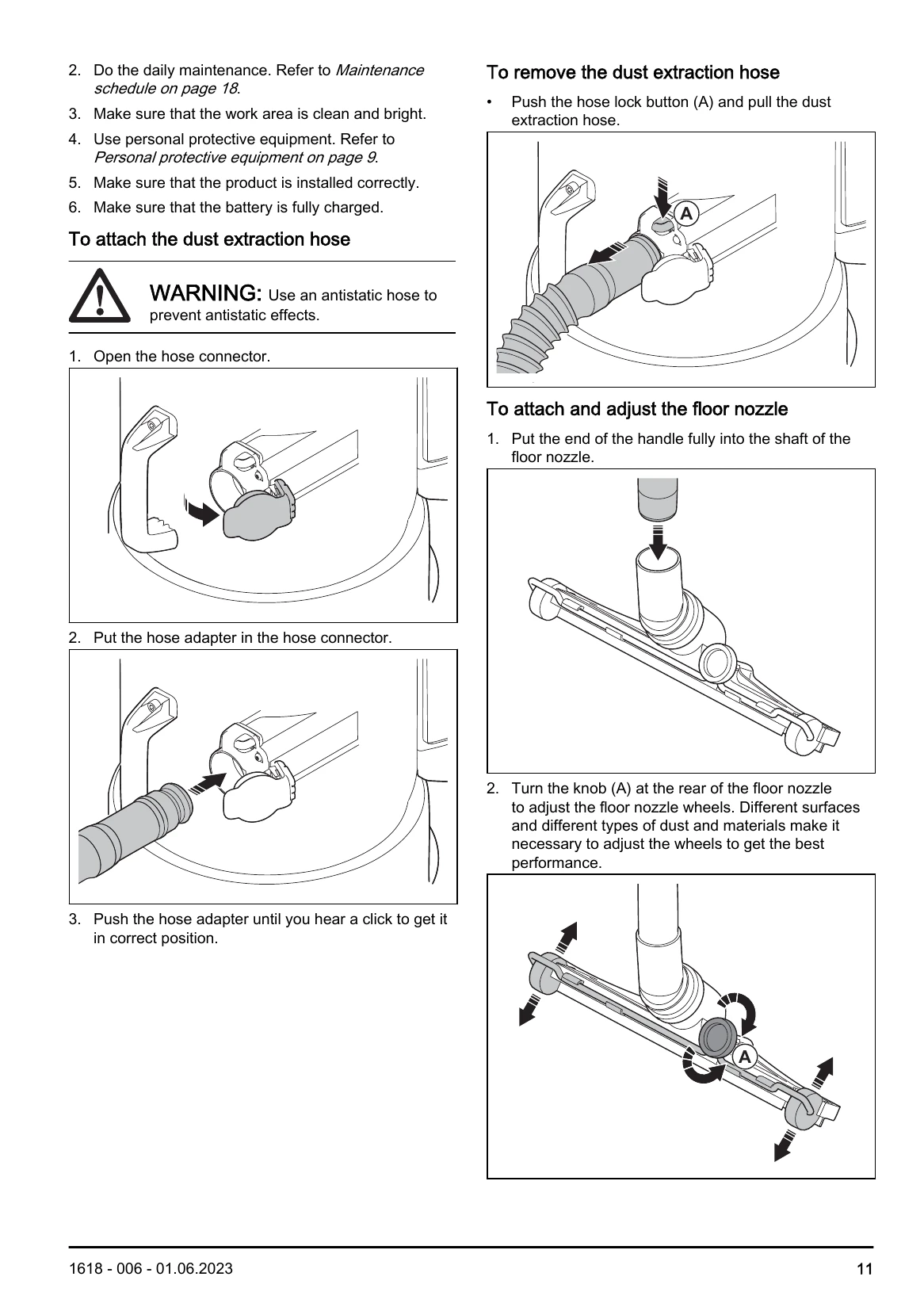 Manual for DE 110i H, DE 120 H PACE