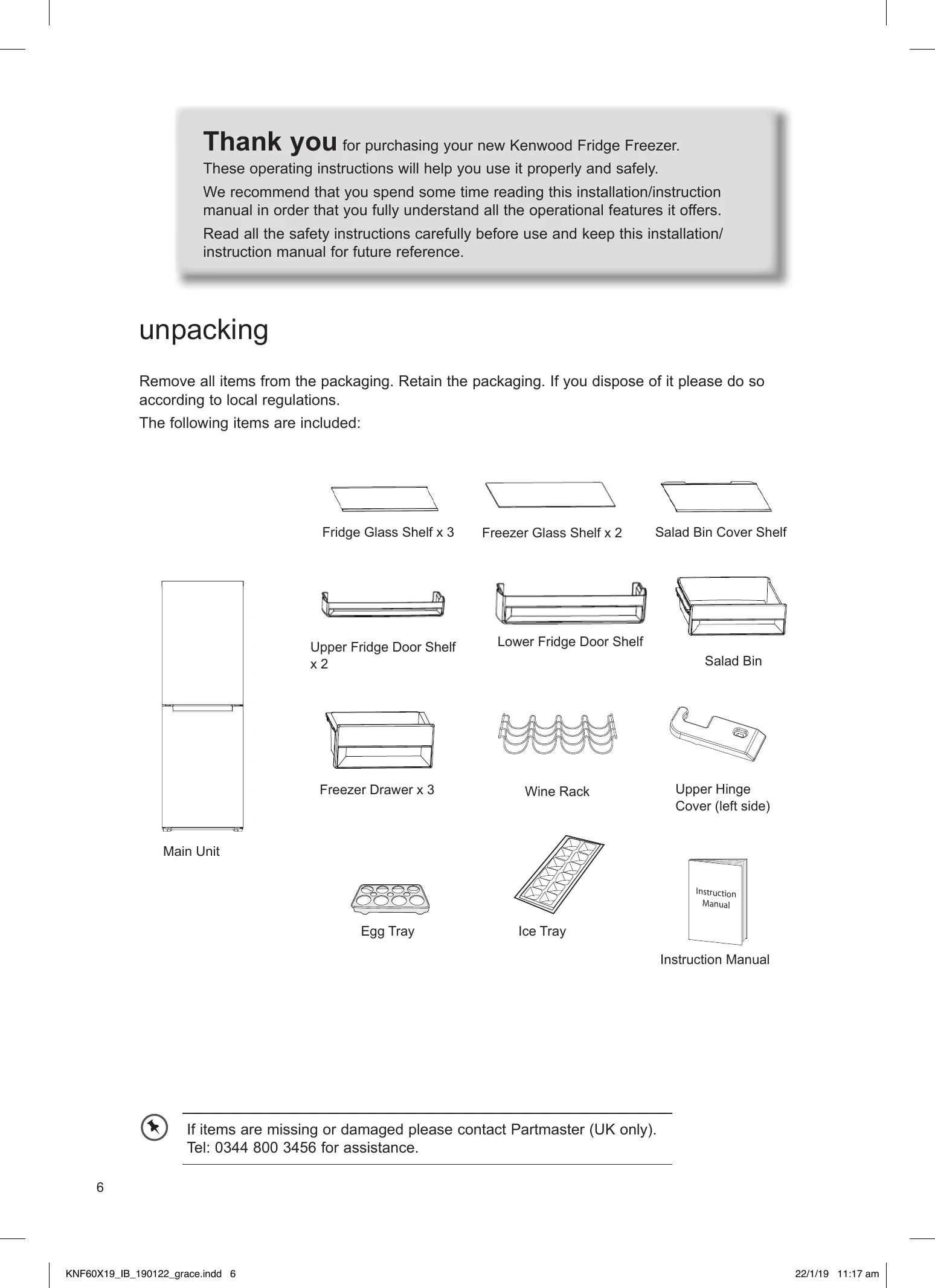 Installation Guide for KNF60X19