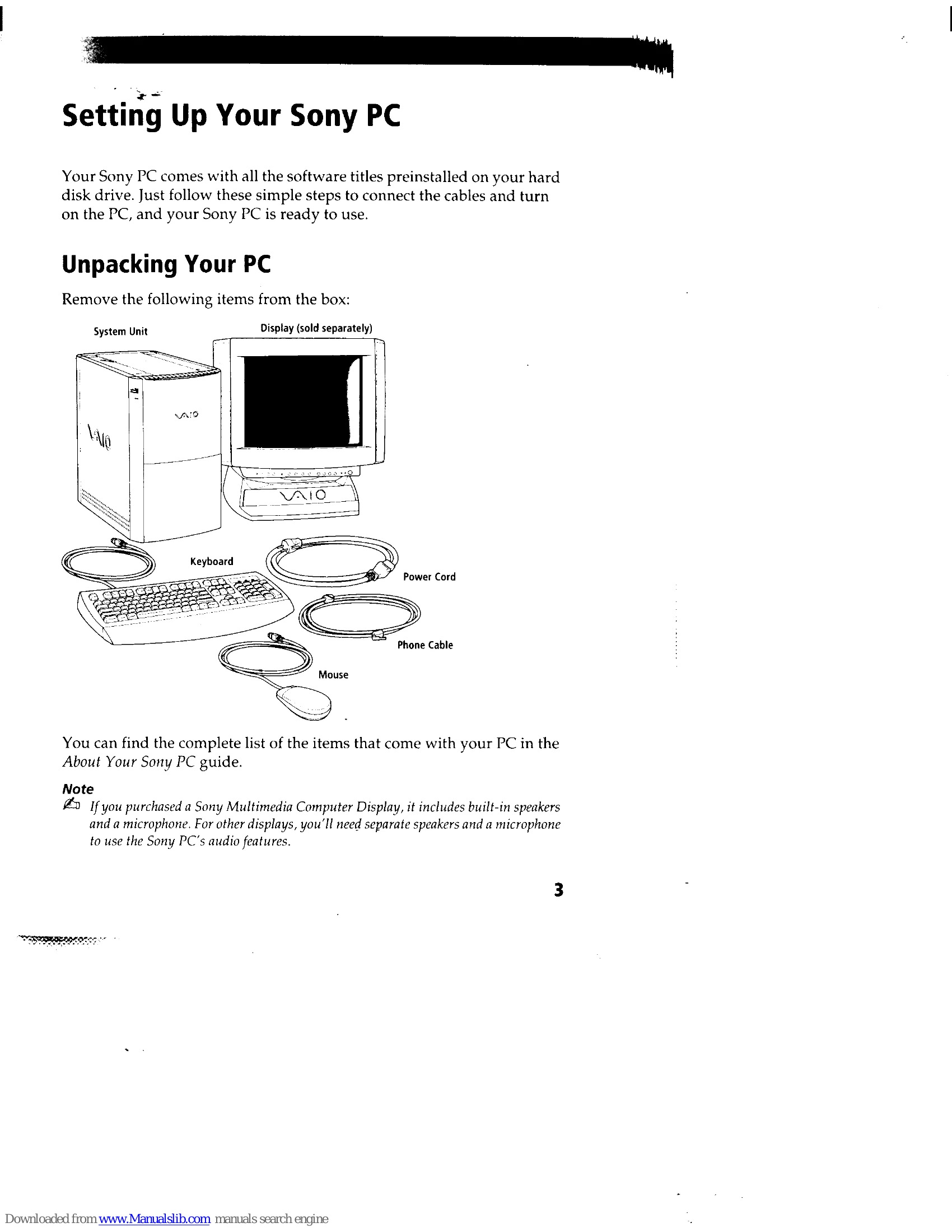Manual for PCV-70, PCV-90