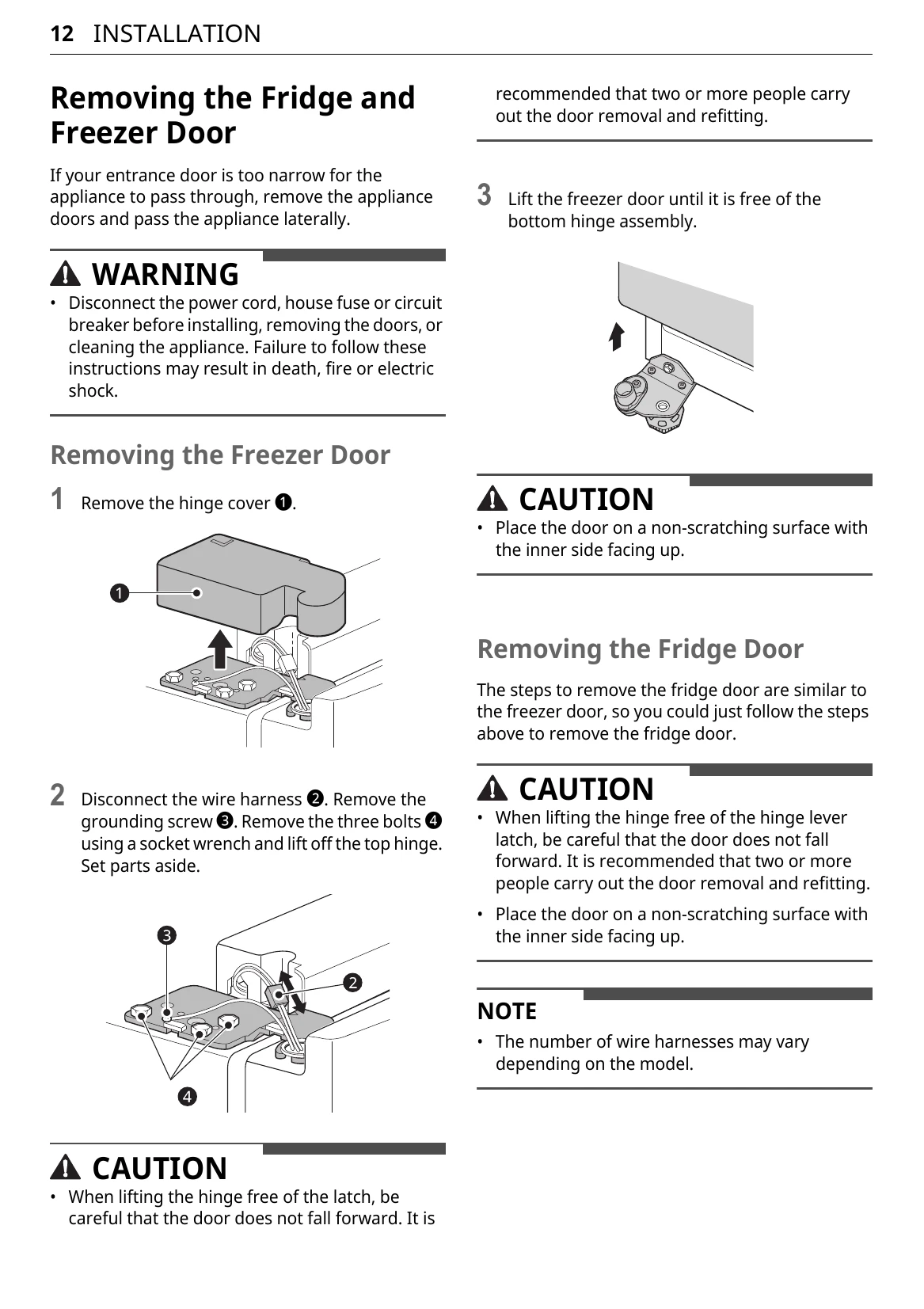 Manual for FRIDGE & FREEZER