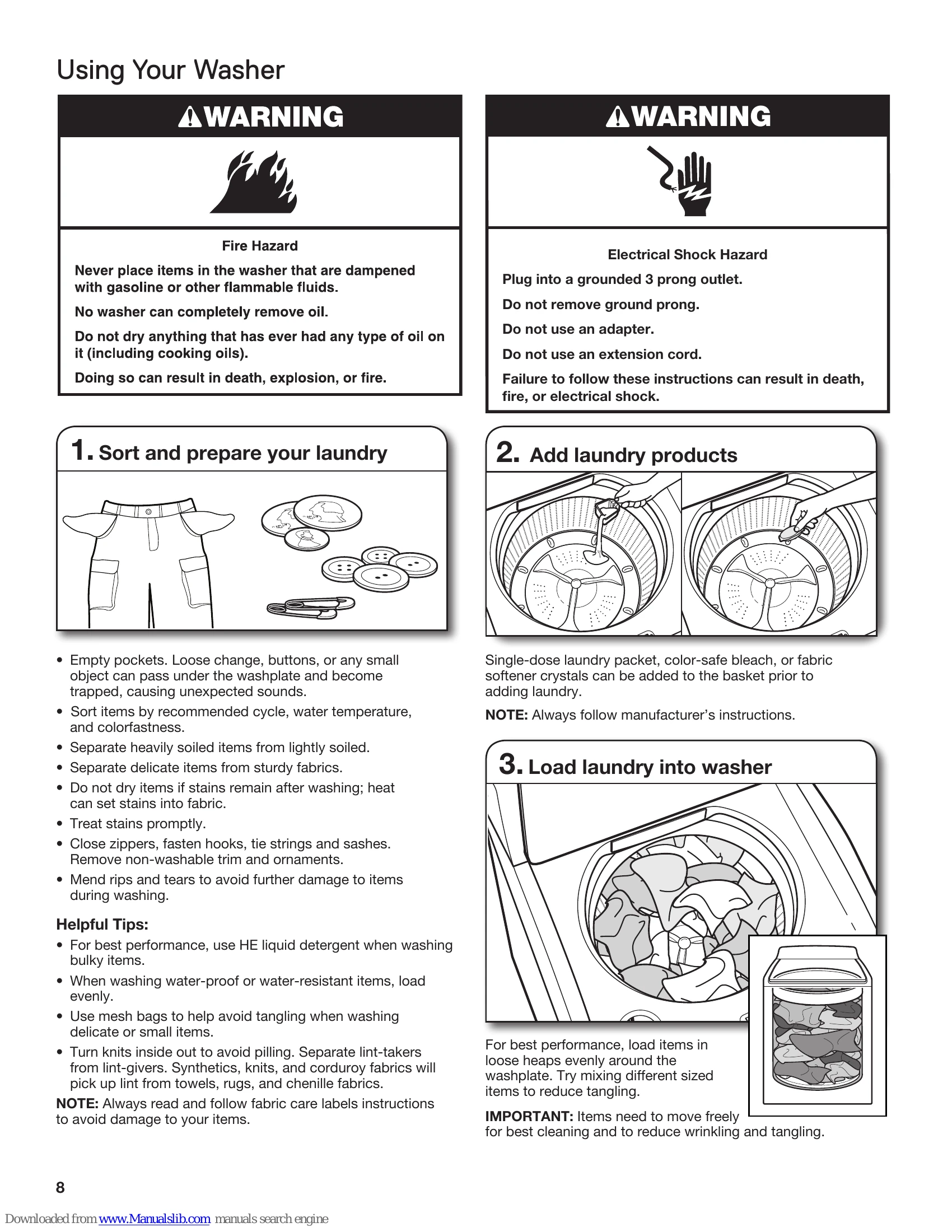 Manual for W10607427B