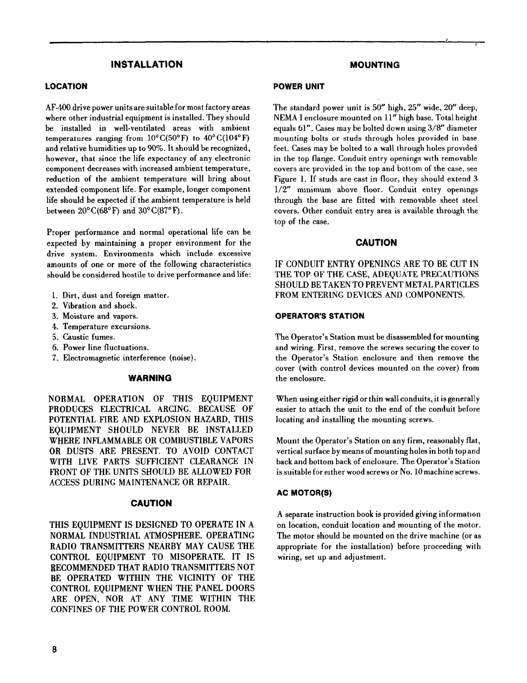 Manual for AF-400 *GP