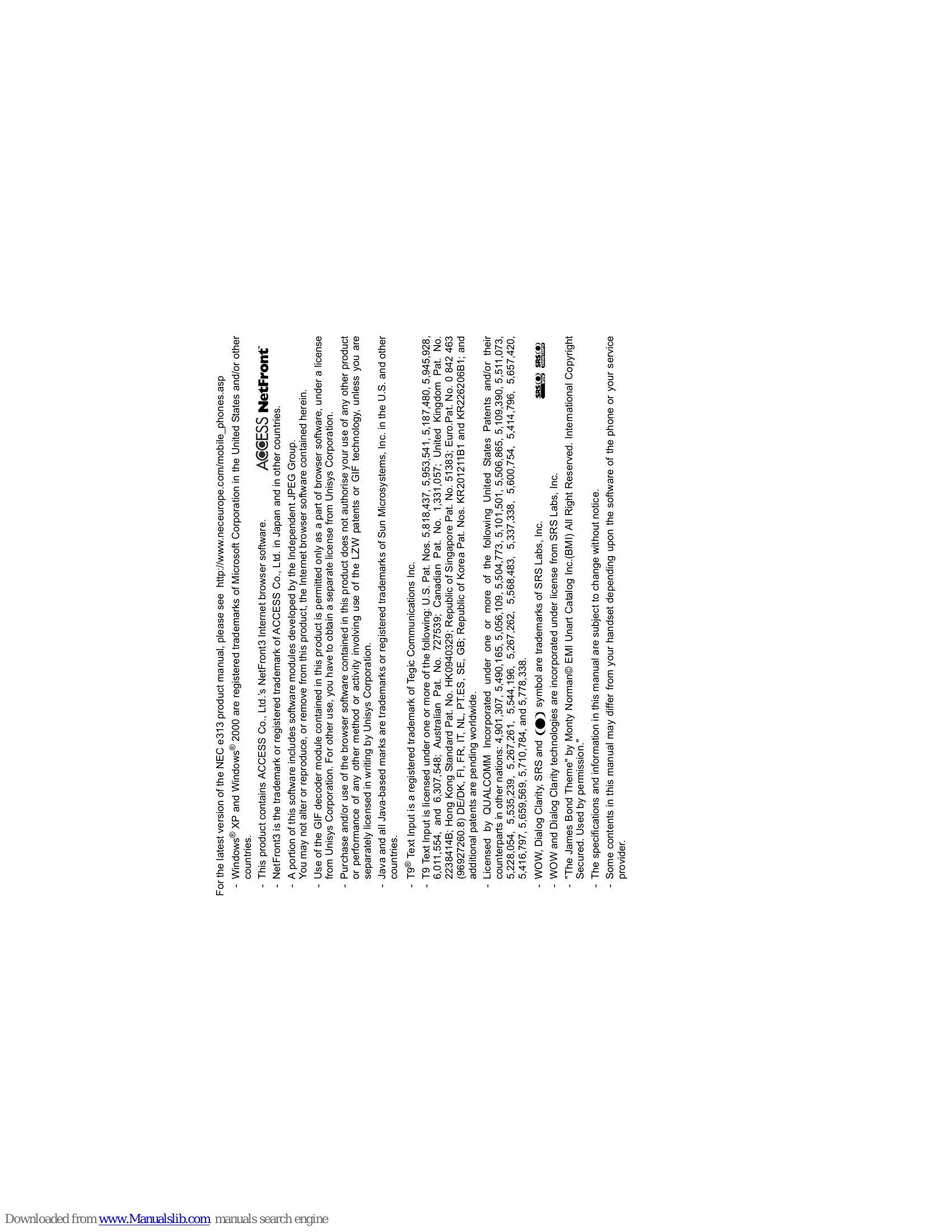 Manual for NetFront3