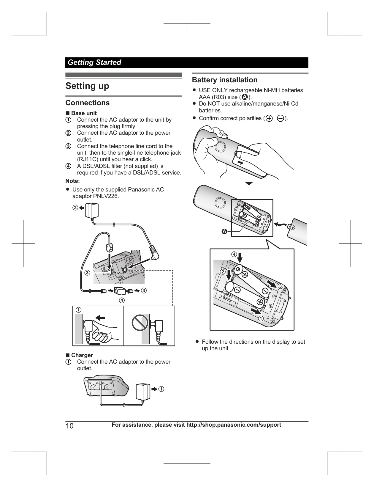 Manual for KX-TGD830