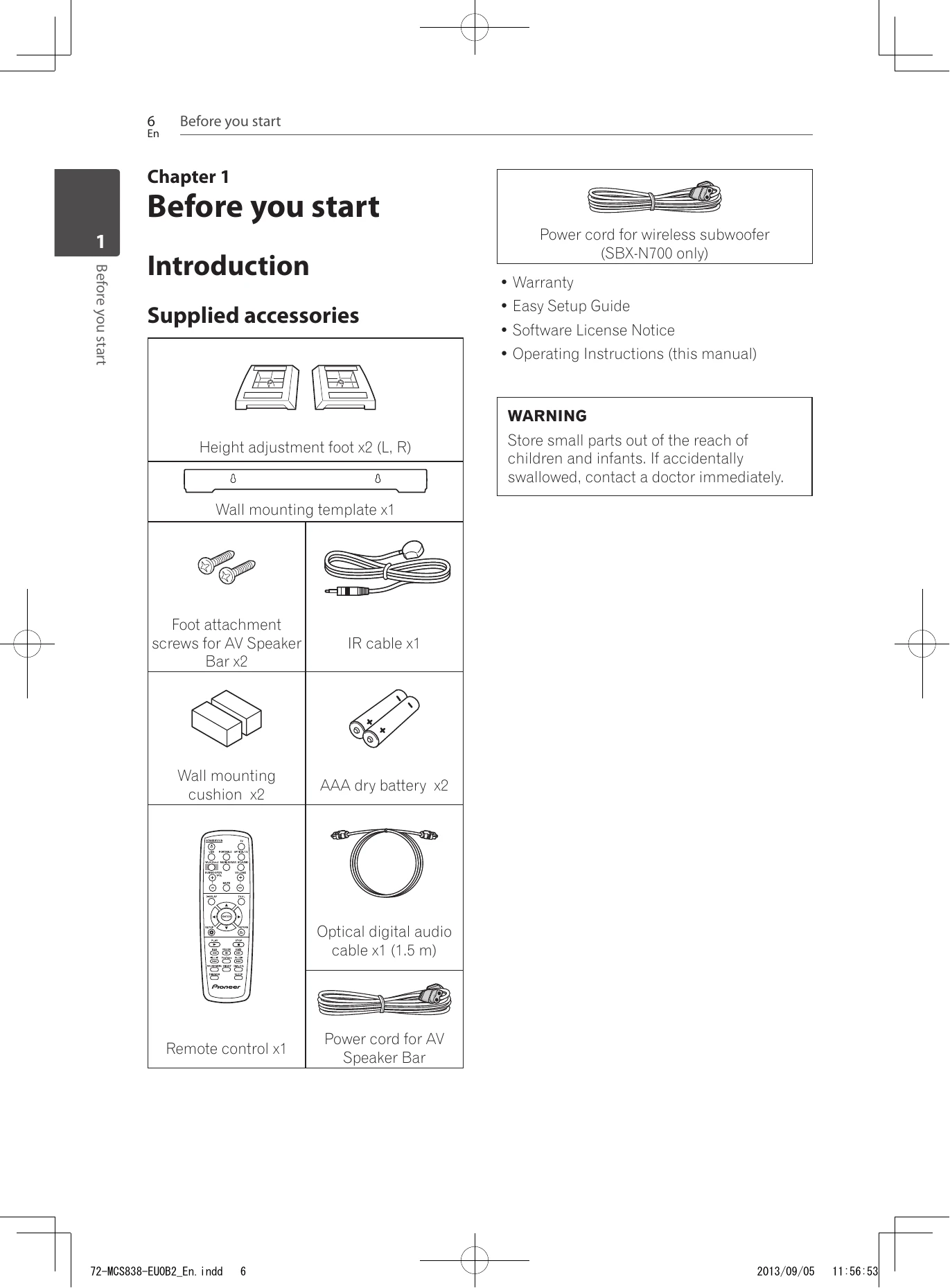 Manual for SBX-N700