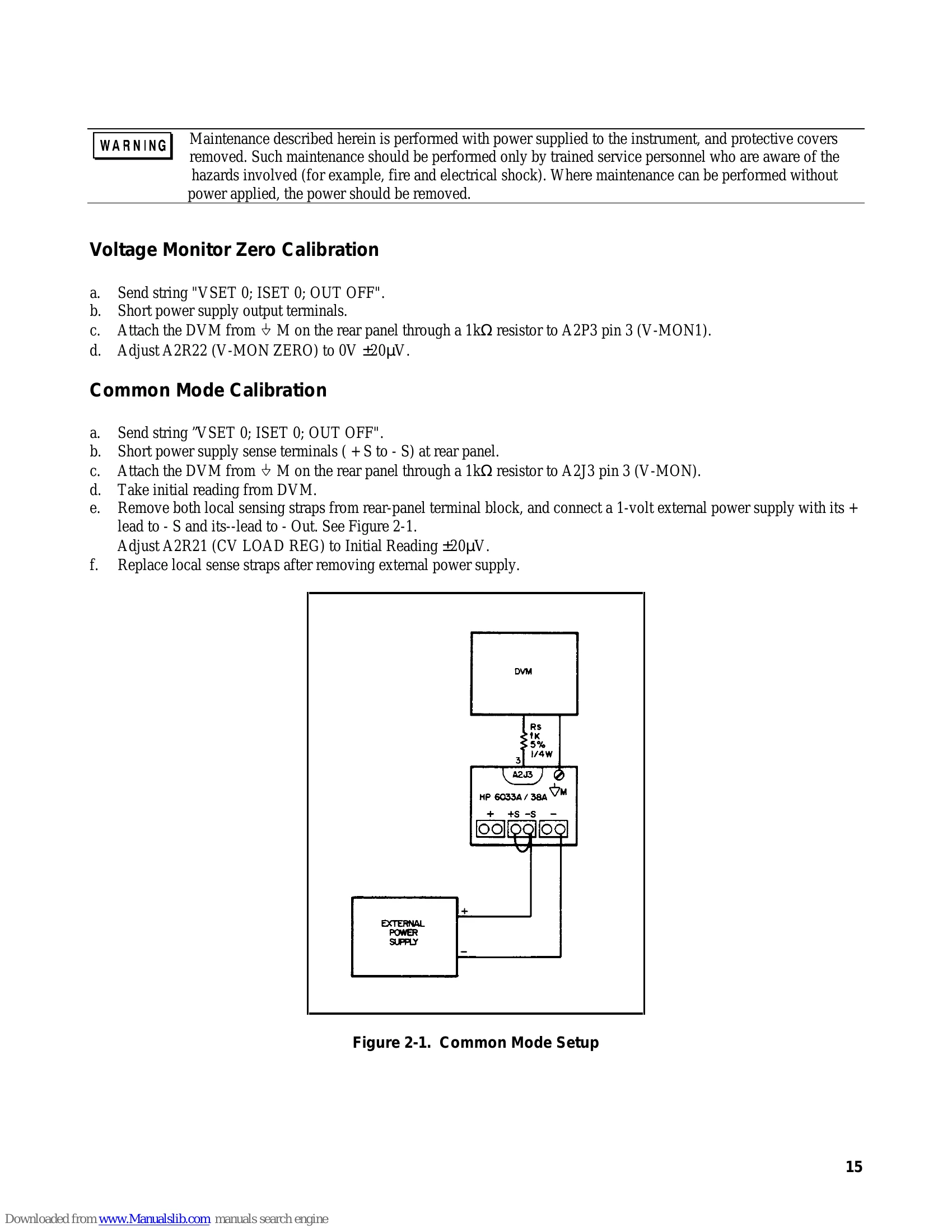 Manual for 6033A and 6038A