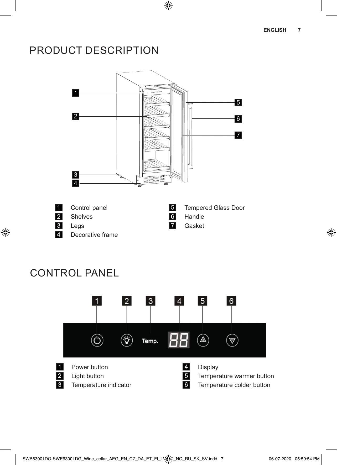 Manual for SWB63001DG