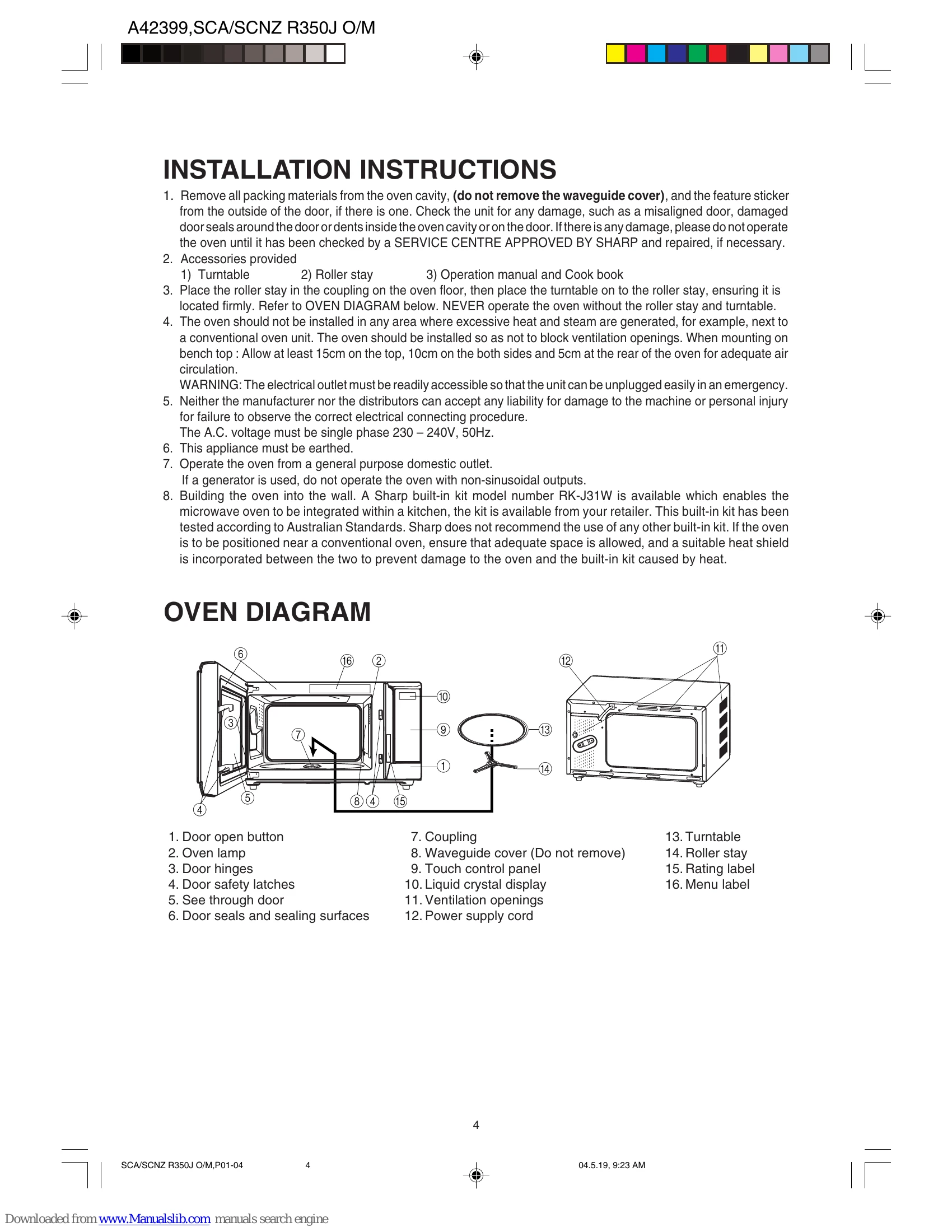 Manual for R-350J