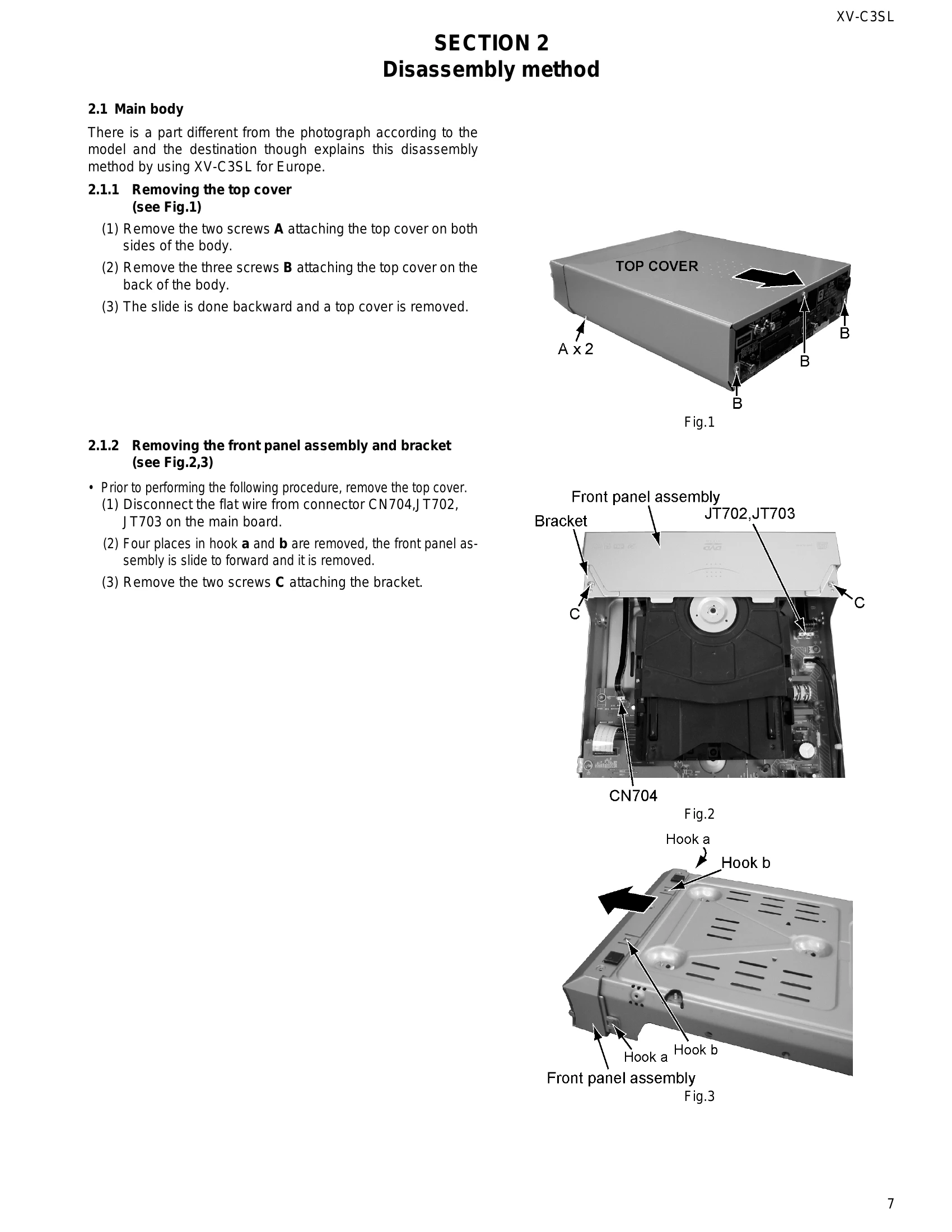 Parts/Service for XV-C3SL