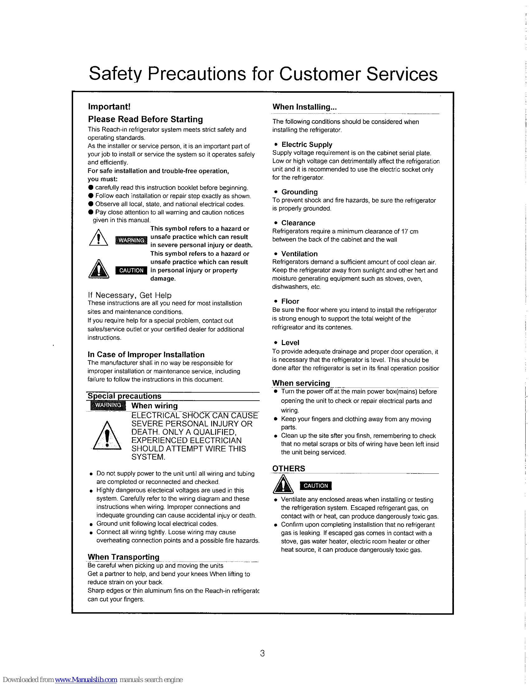 Manual for SRR-23FD-MED