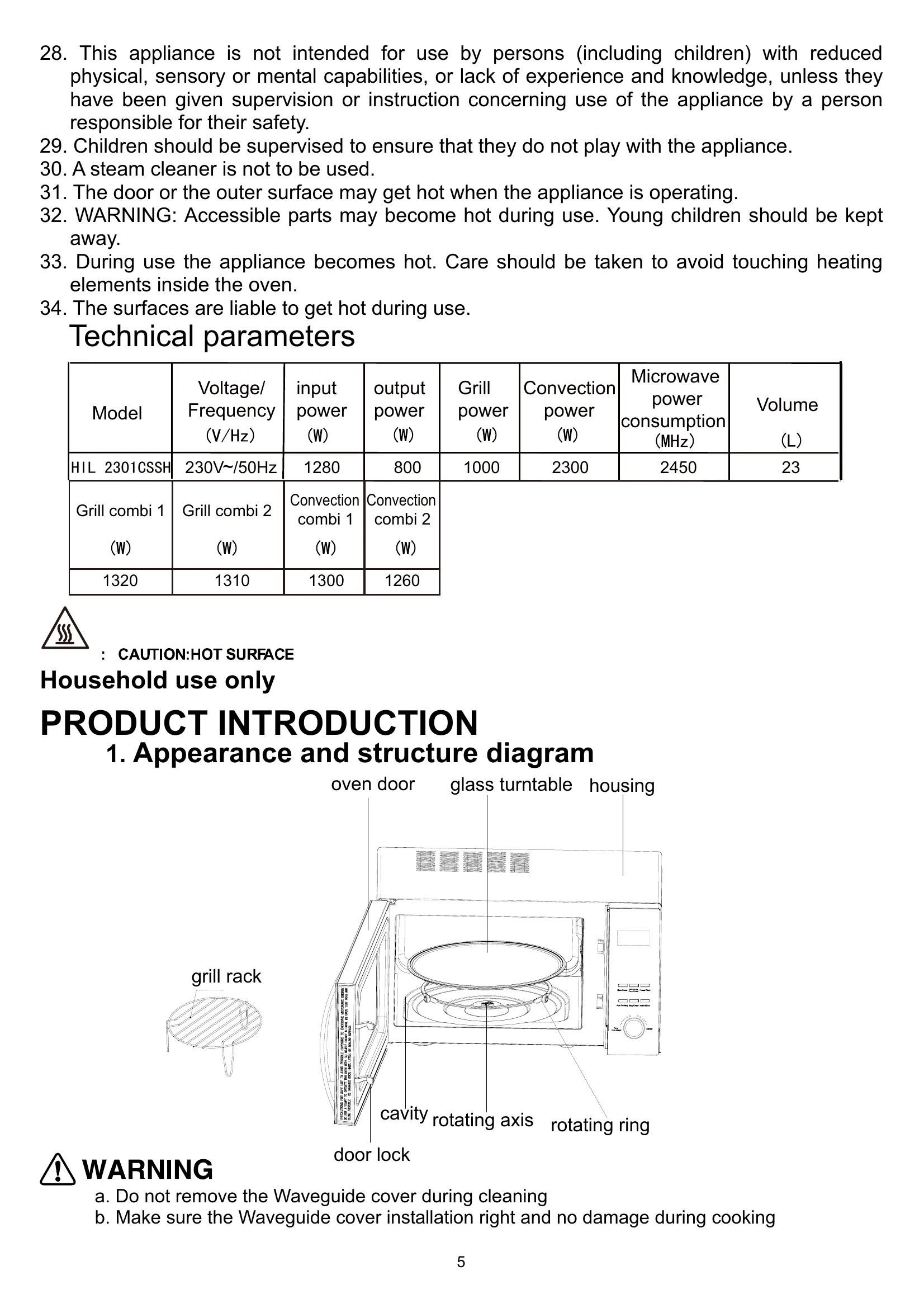 Manual for HIL 2301CSSH