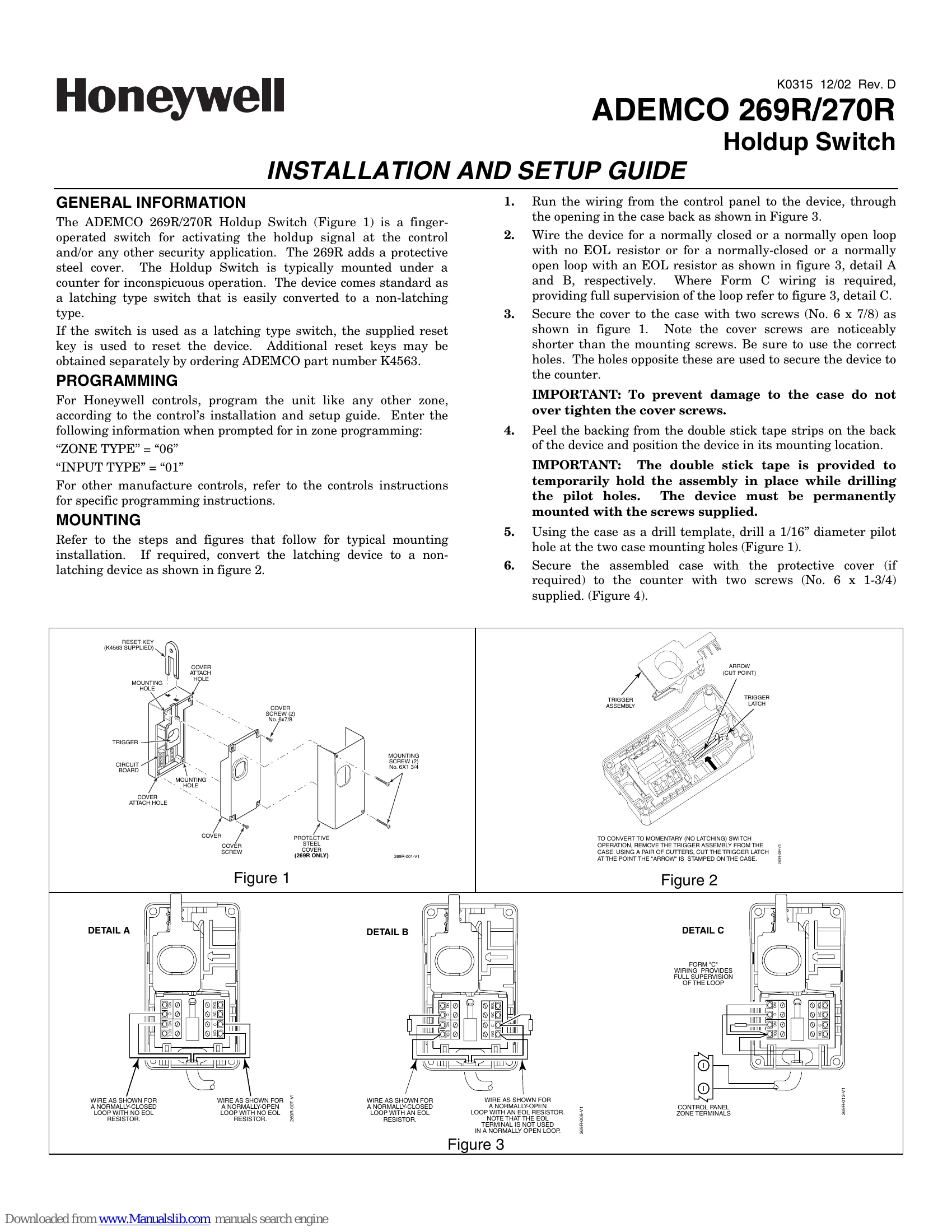 Installation Guide for 269R/270R