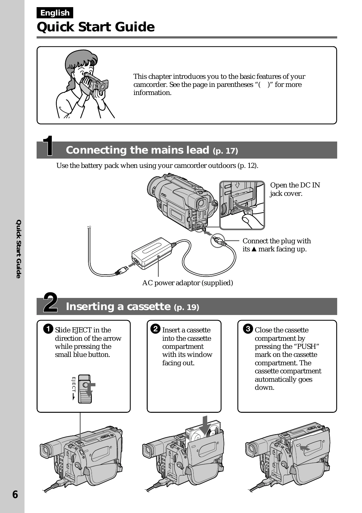 Manual for DCR-TRV110E