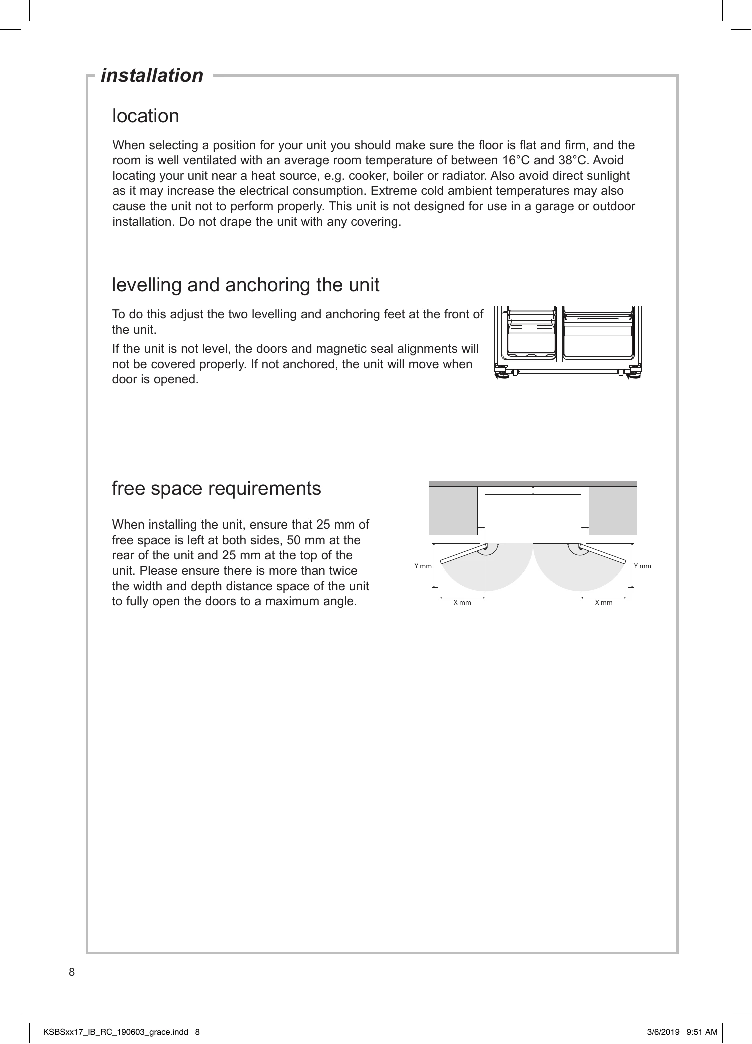 Installation Guide for KSBSB17 / KSBSW17 / KSBSX17