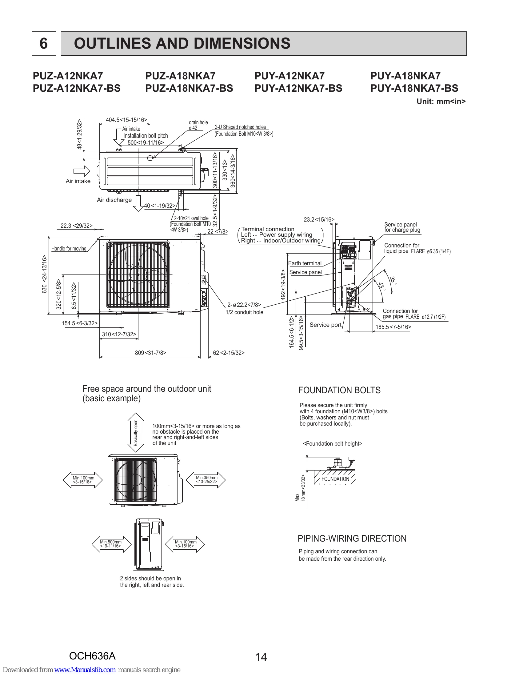 Manual for PUZ-A12NKA7