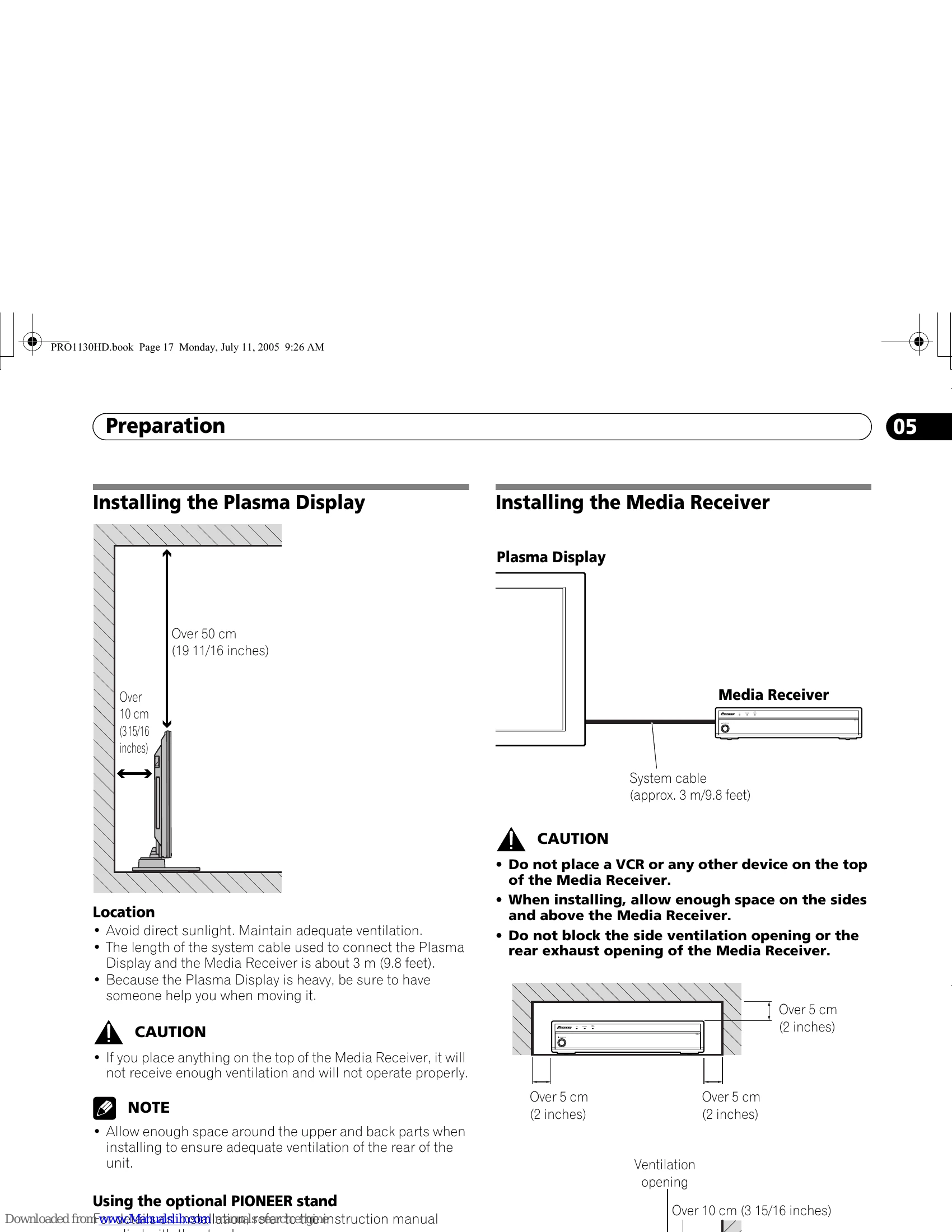 Manual for PRO-1130HD