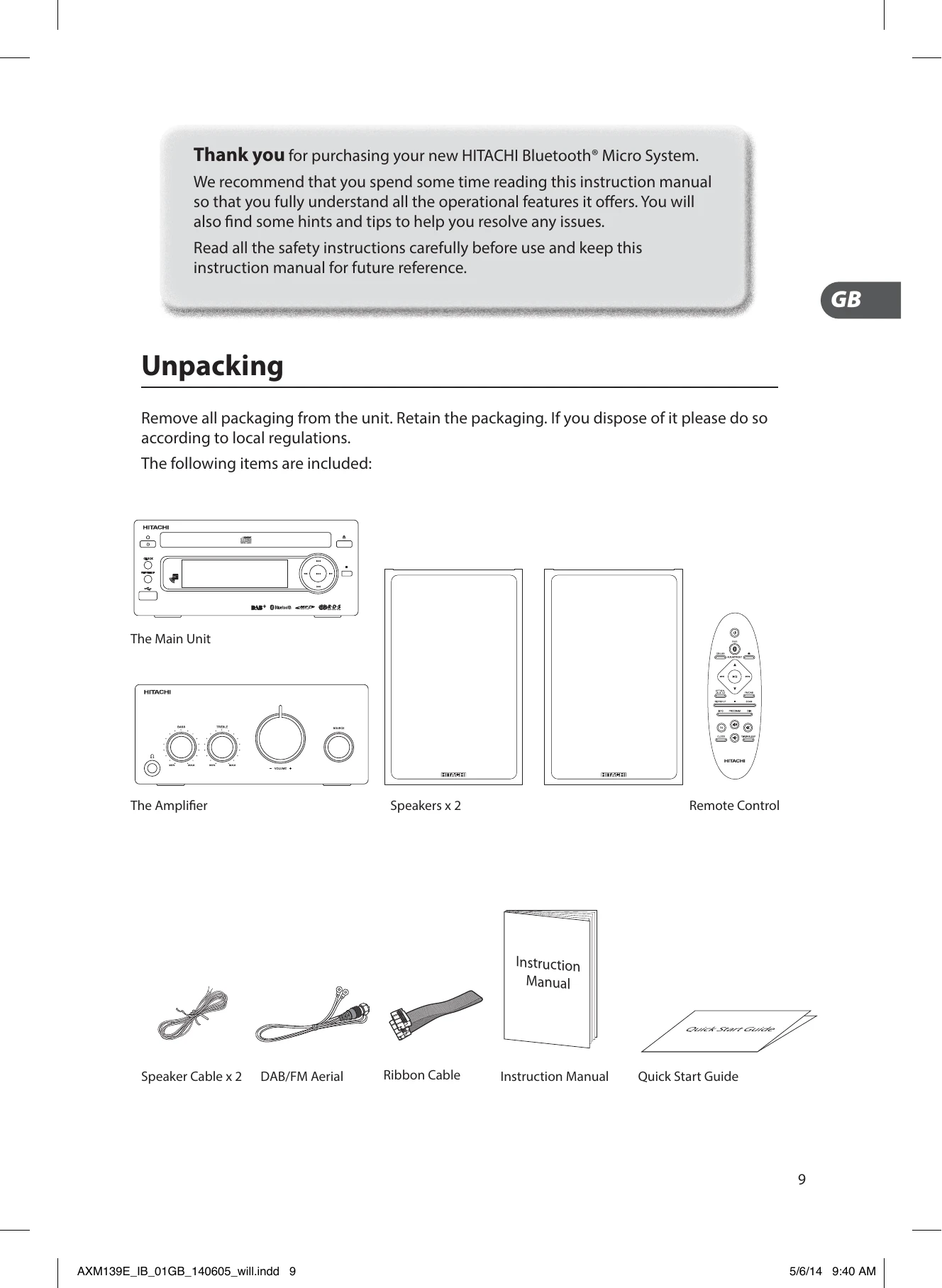 Manual for AXM139E