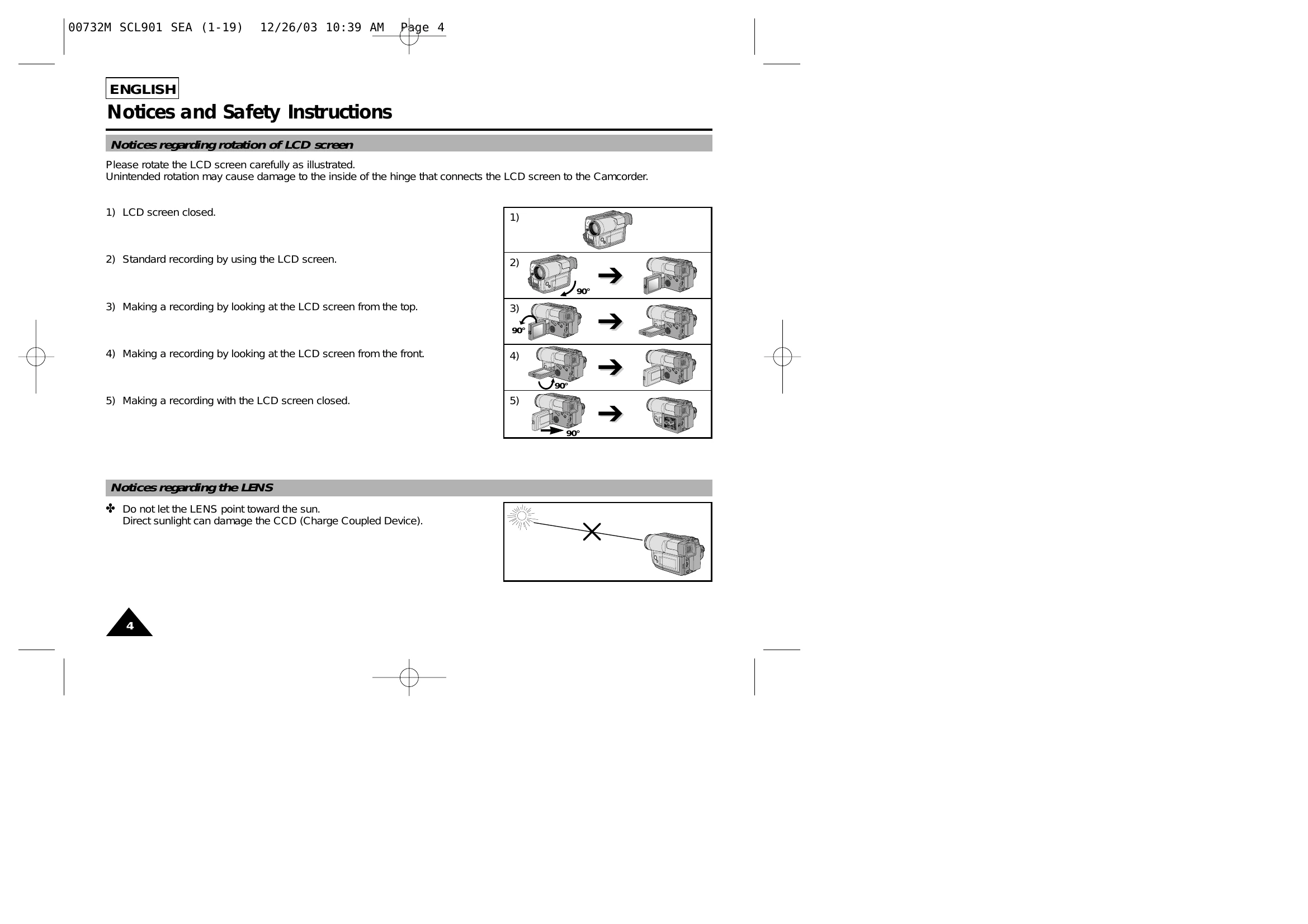 Manual for SCL901/L906/L907