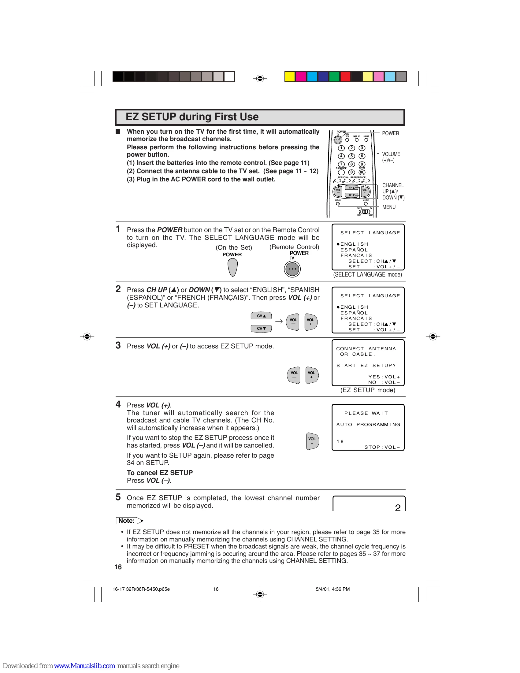 Manual for 32R-S450