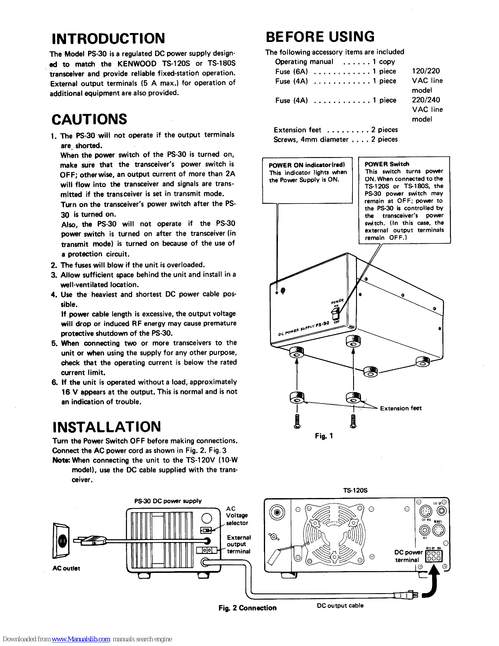 Manual for PS-30