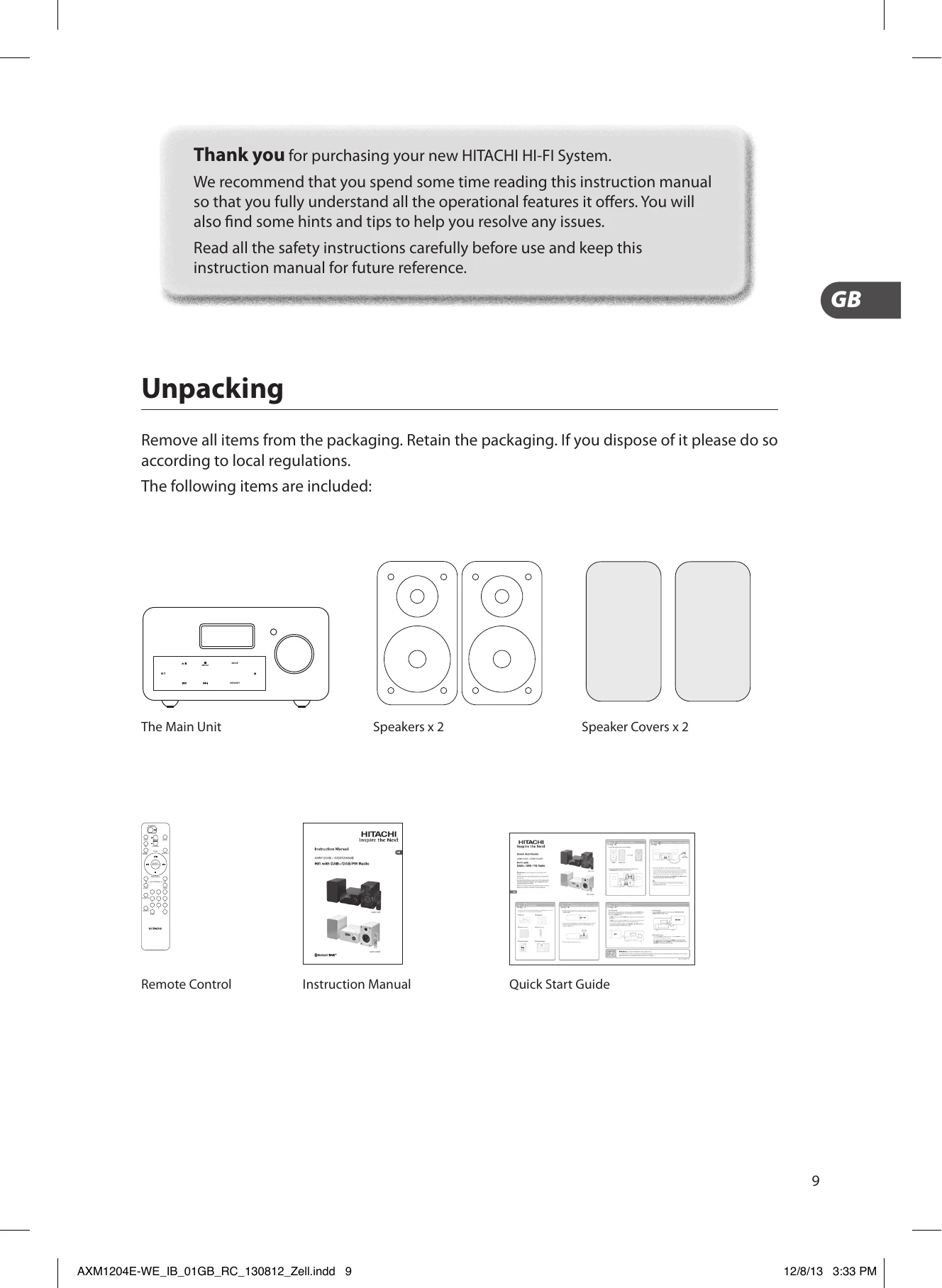 Manual for AXM1204E / AXM1204WE