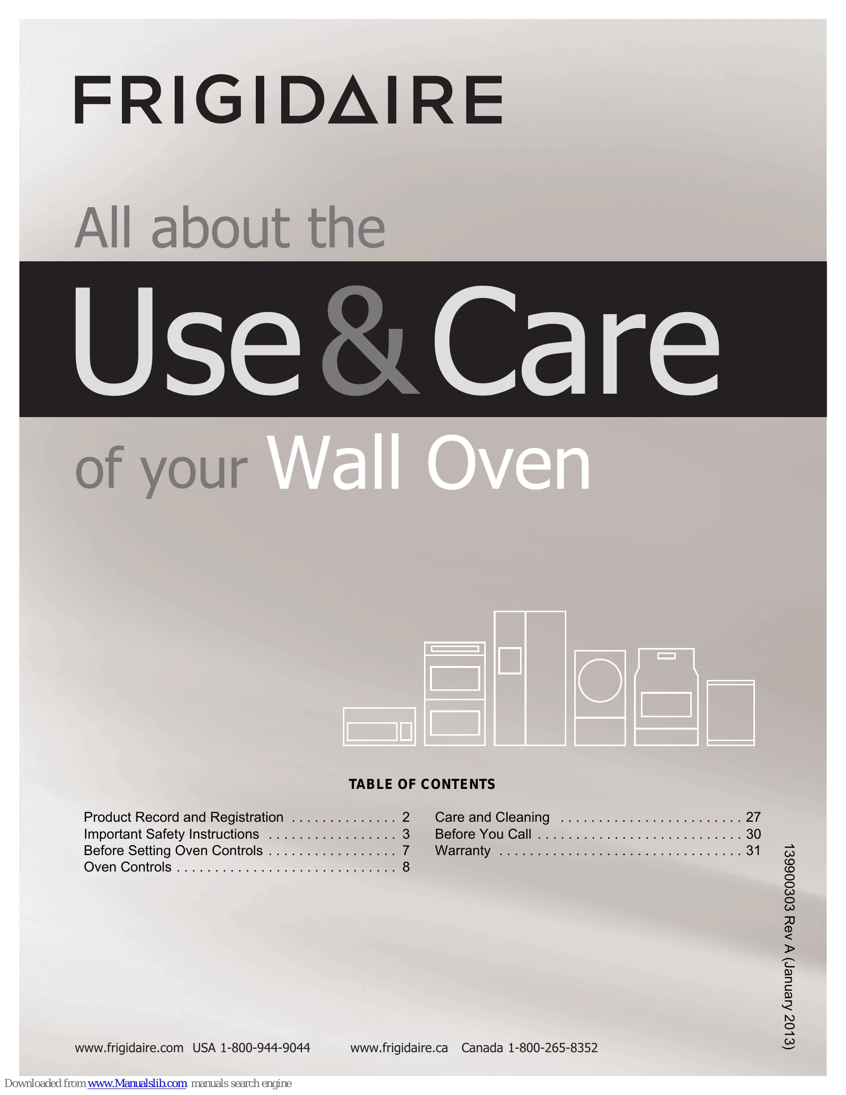 Manual for fgew3065pf