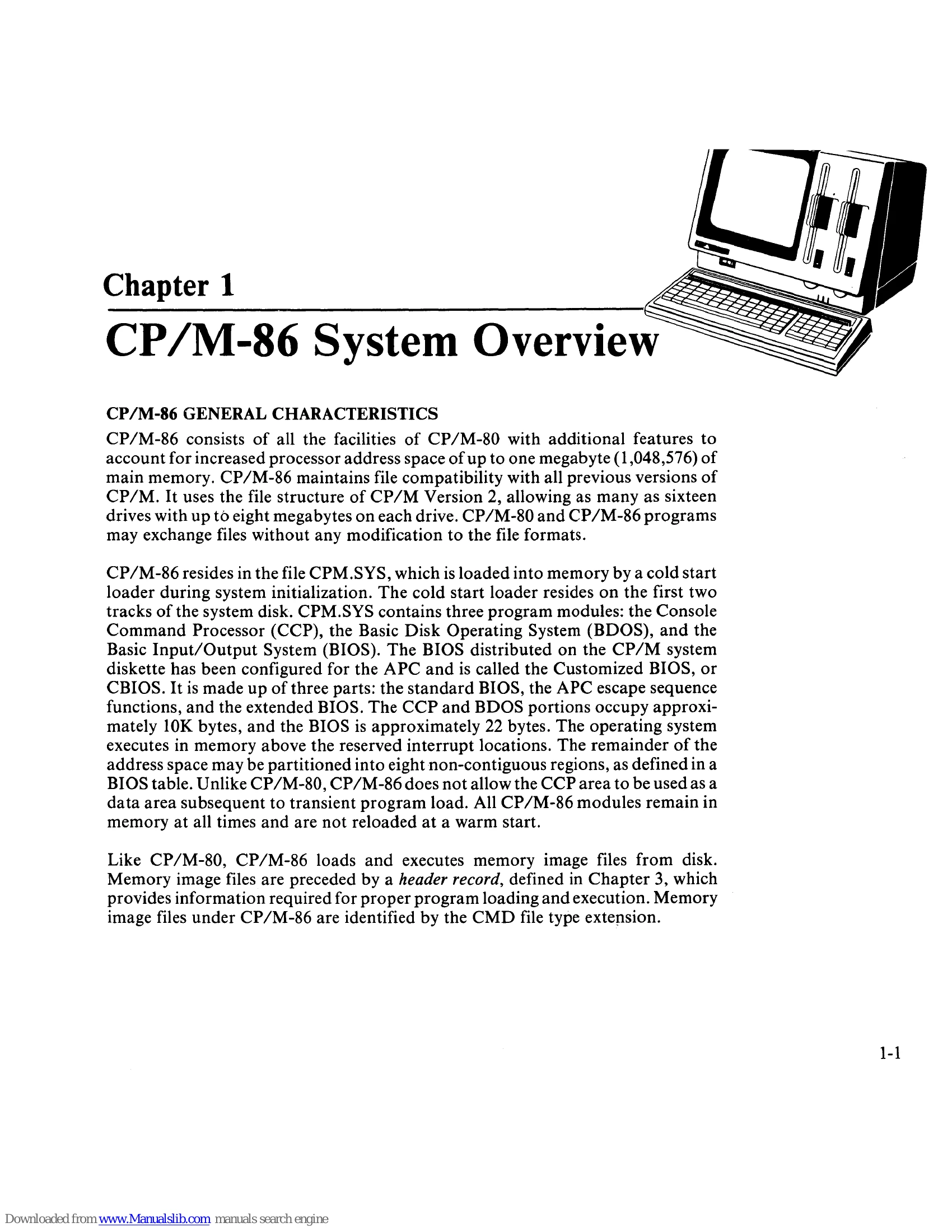 Manual for CP/M-86