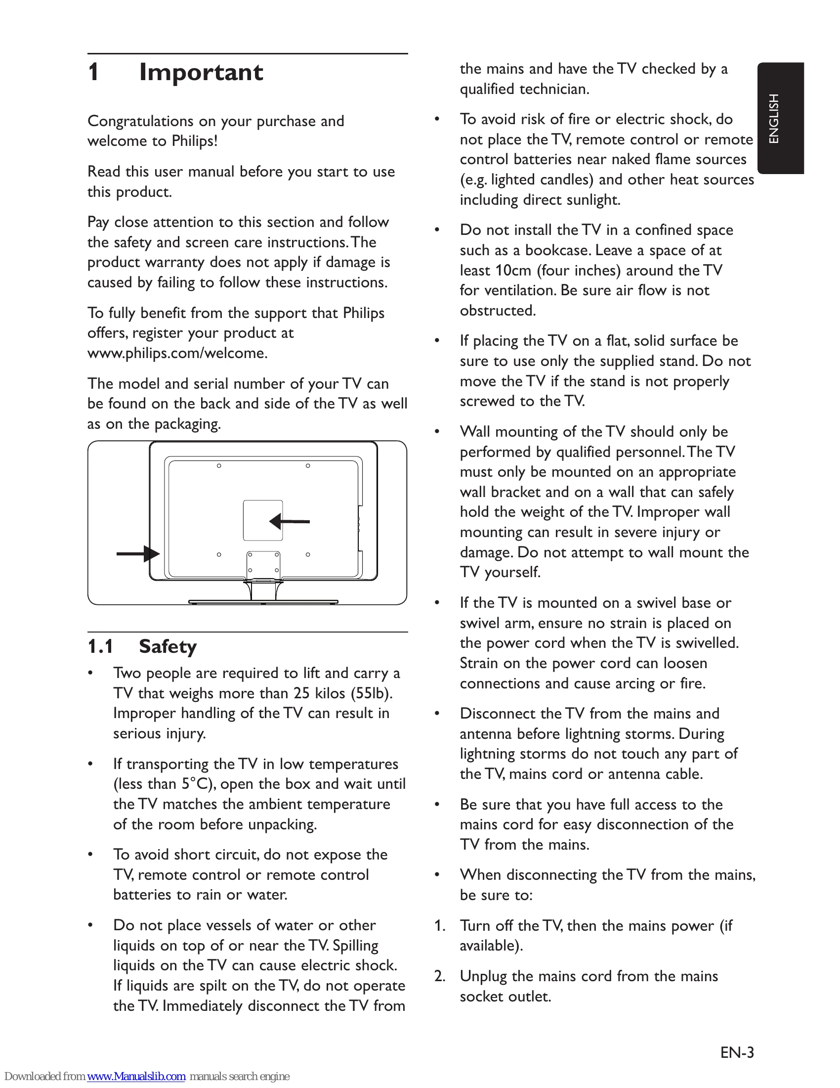 Manual for 32PFL7603D