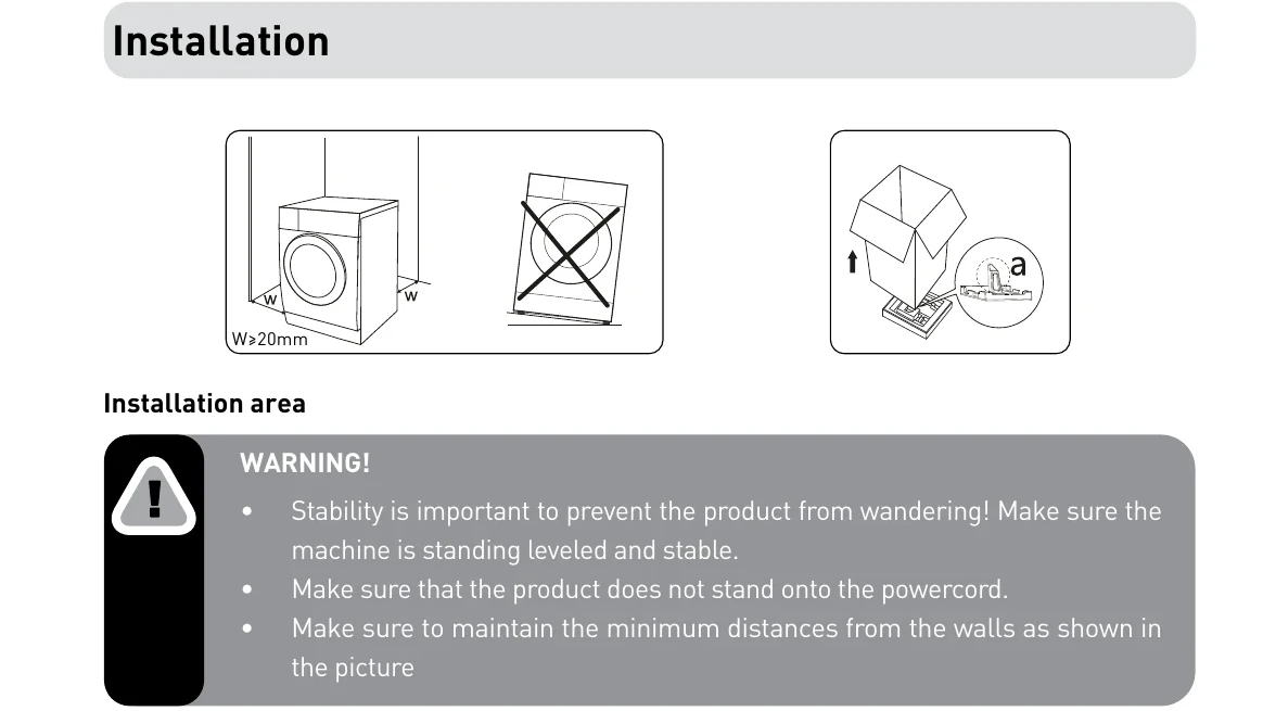 Manual for WD8615BW566C - Troubleshooting and error codes + PDF Download