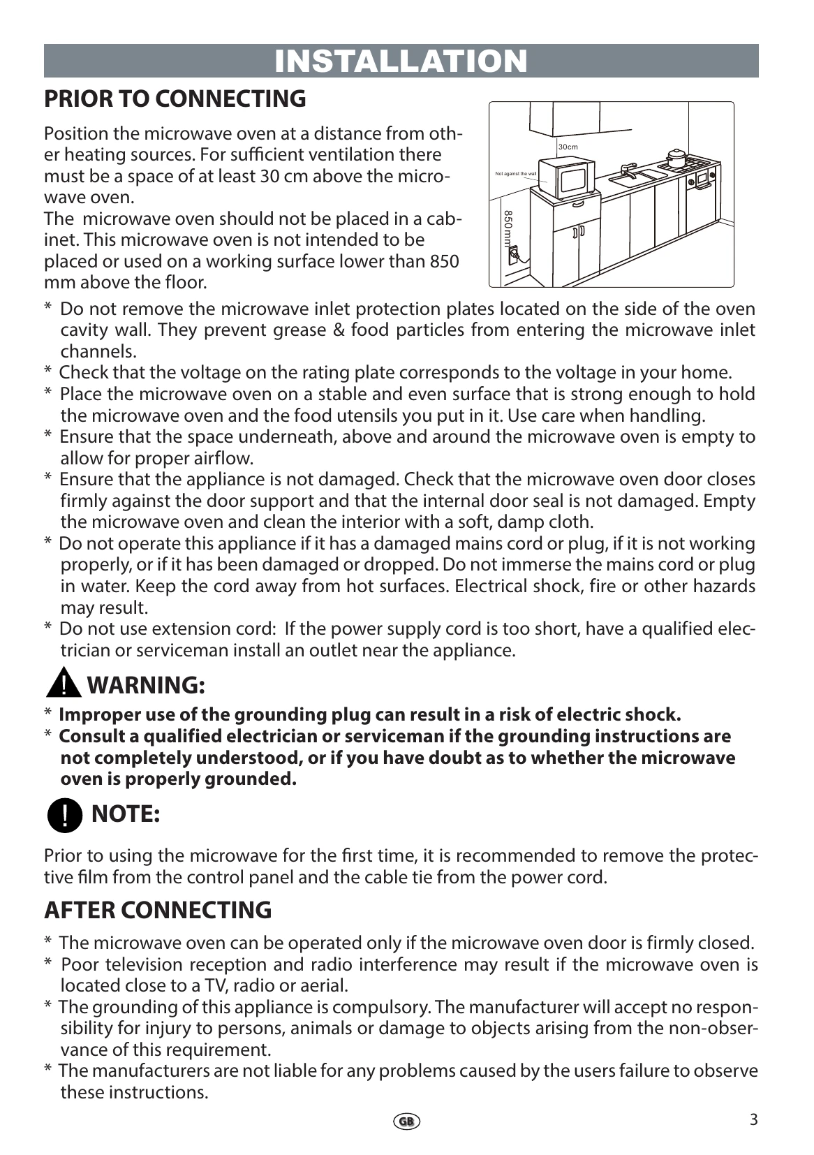 Manual for MWP 3391