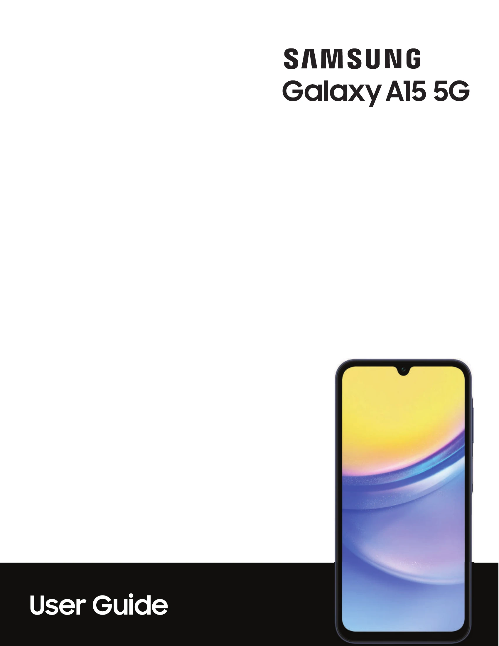 Manual for Galaxy A15 5G