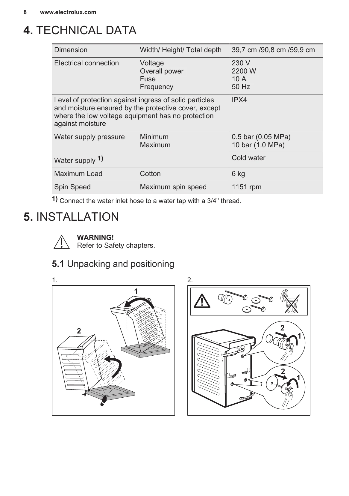 Manual for EW6T3226B3