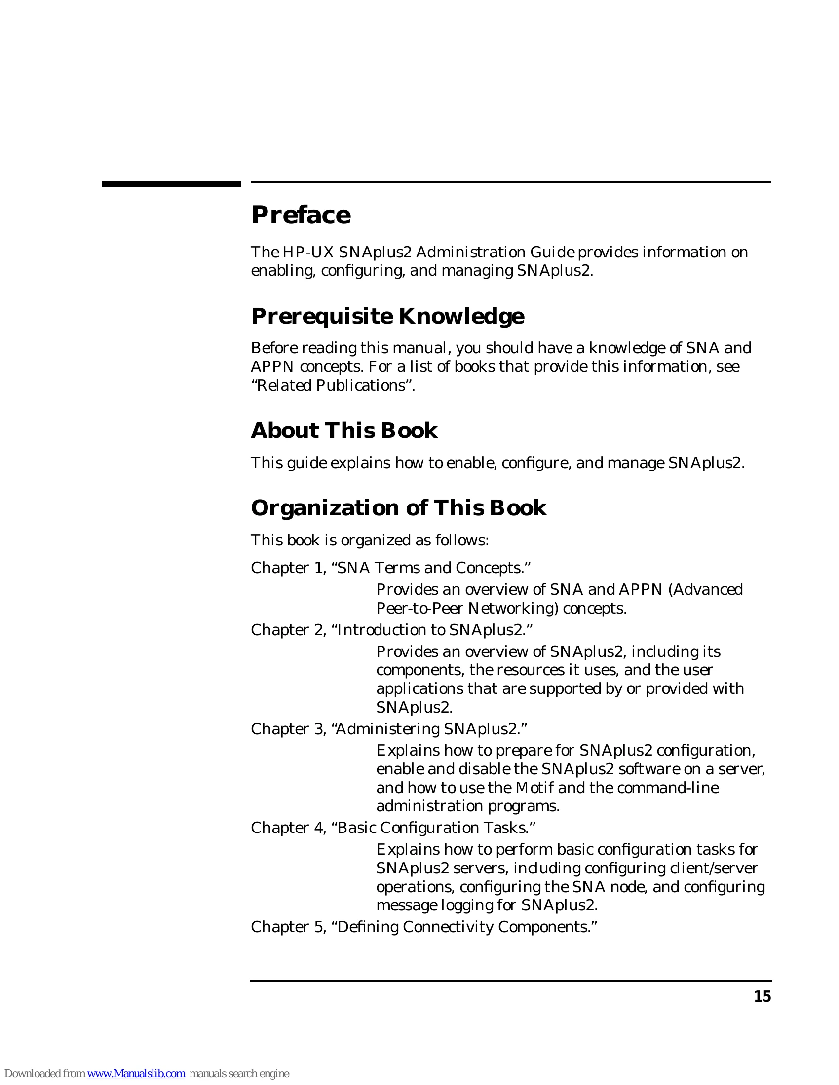 Manual for HP 9000 Networking