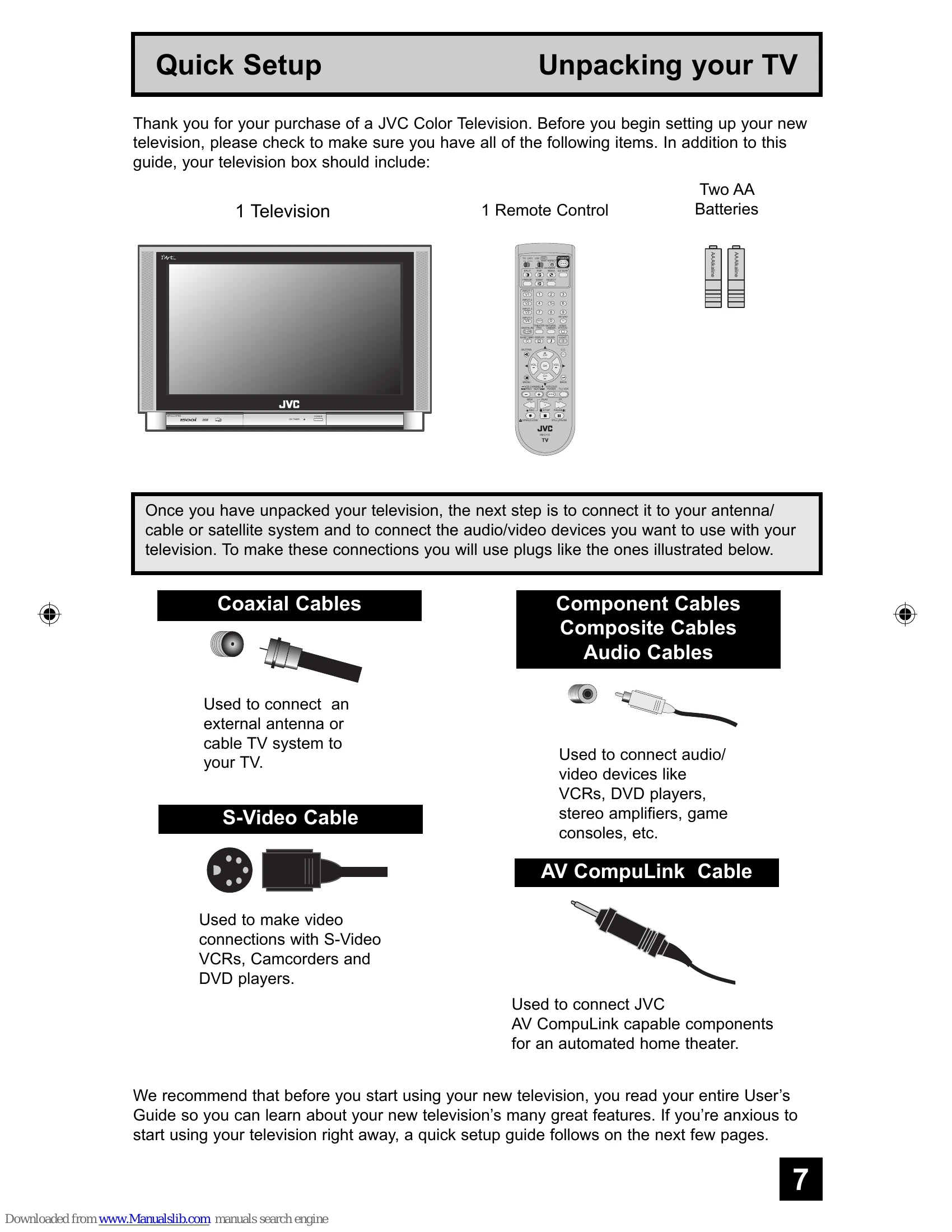 Manual for AV-34WP84