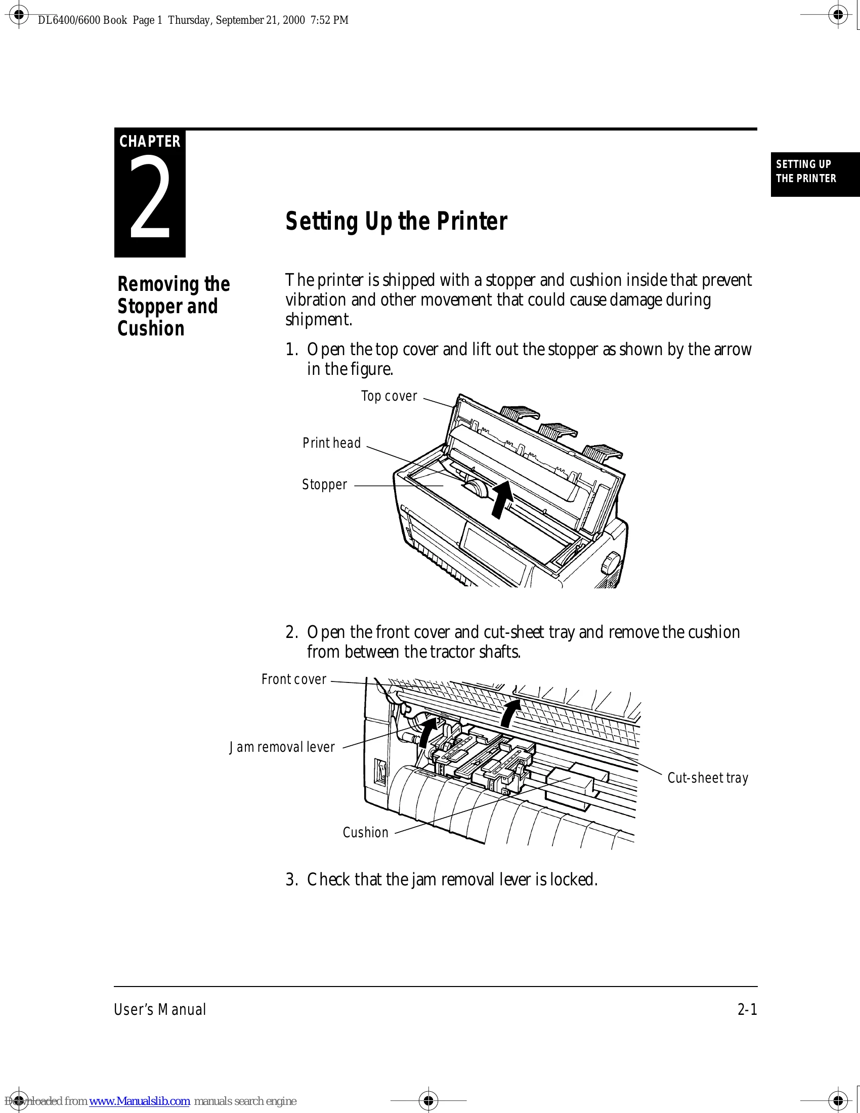 Manual for DL6400/6600