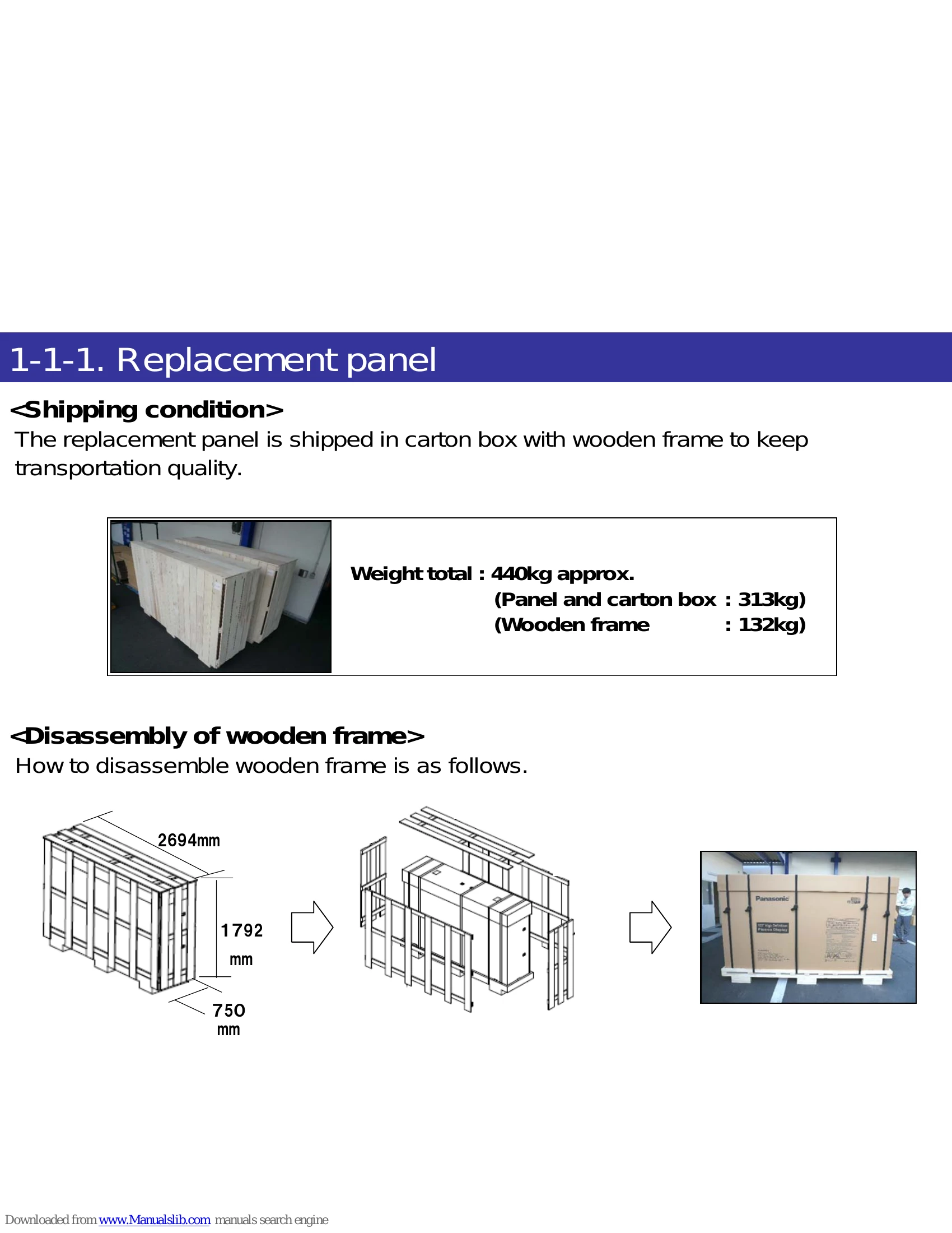 Parts/Service for TH-103PF9EK
