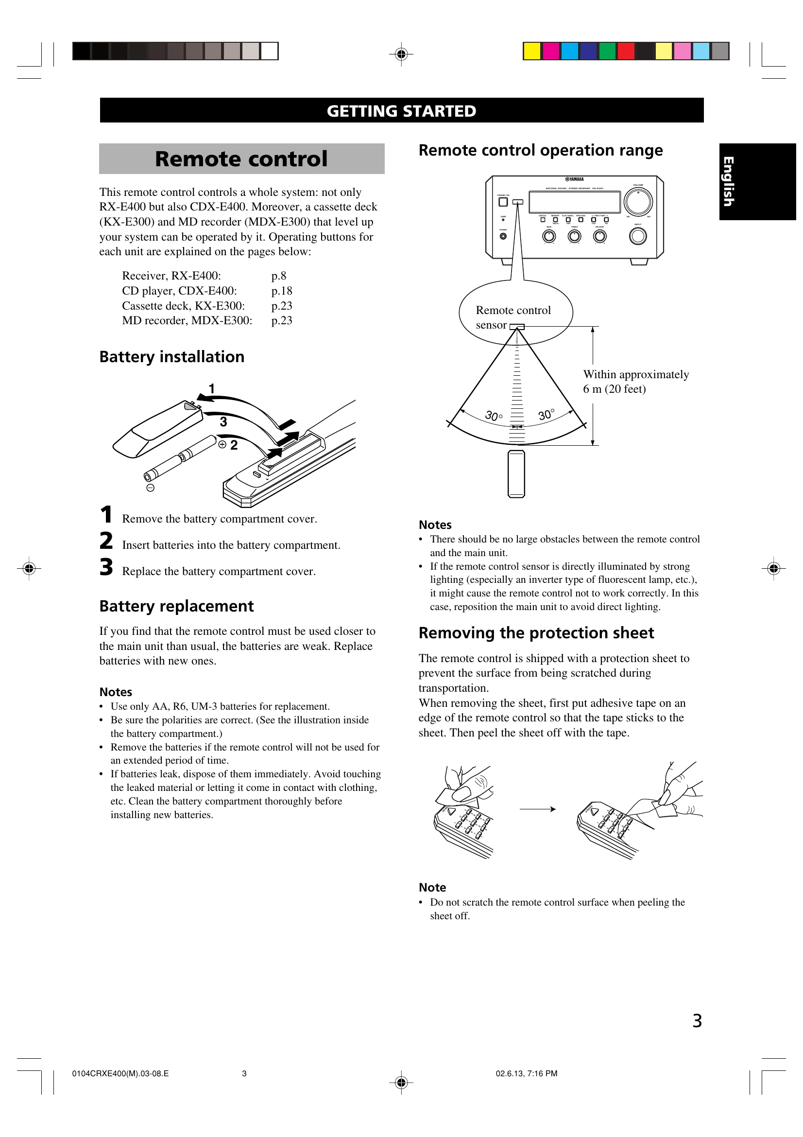 Manual for CRX-E400