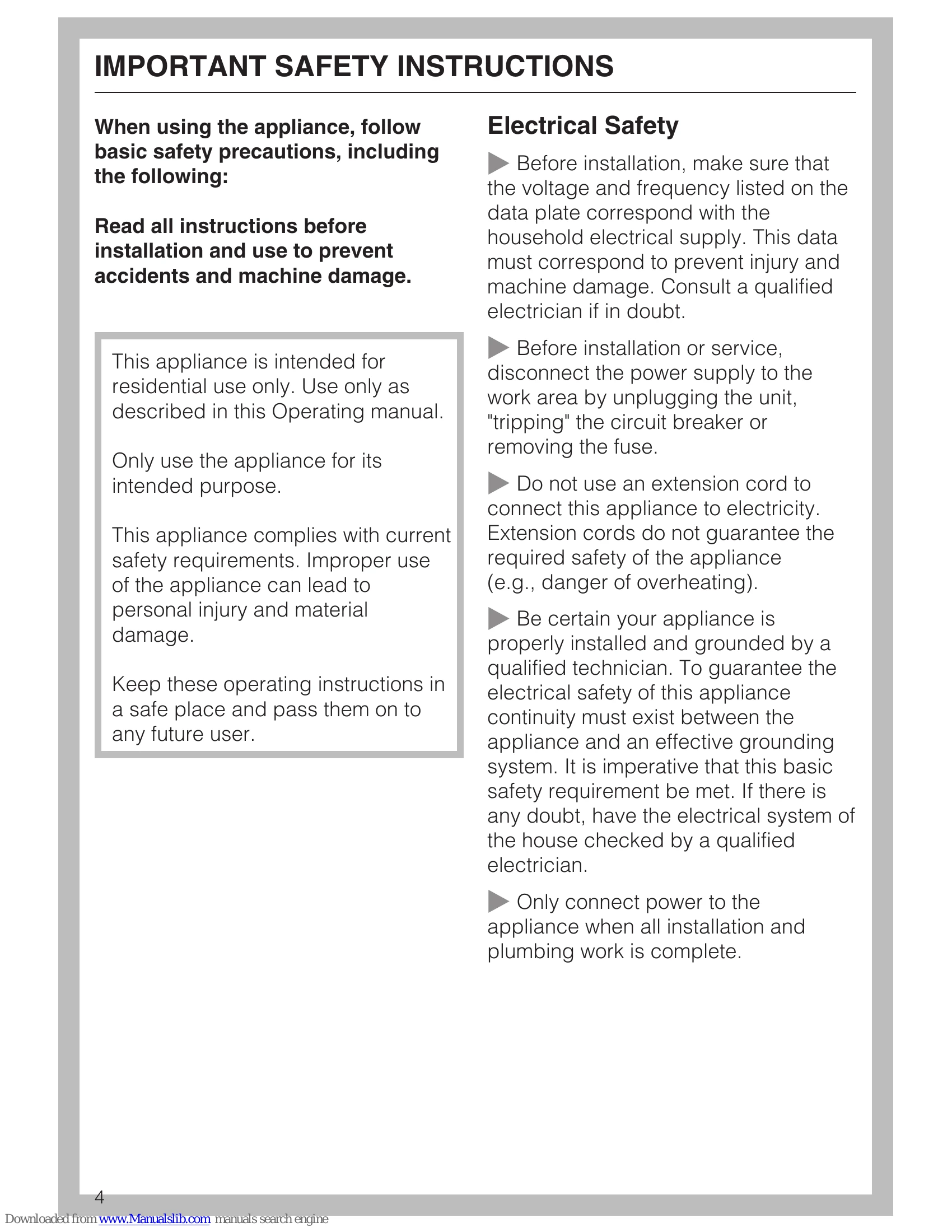 Manual for KF 1803 VI